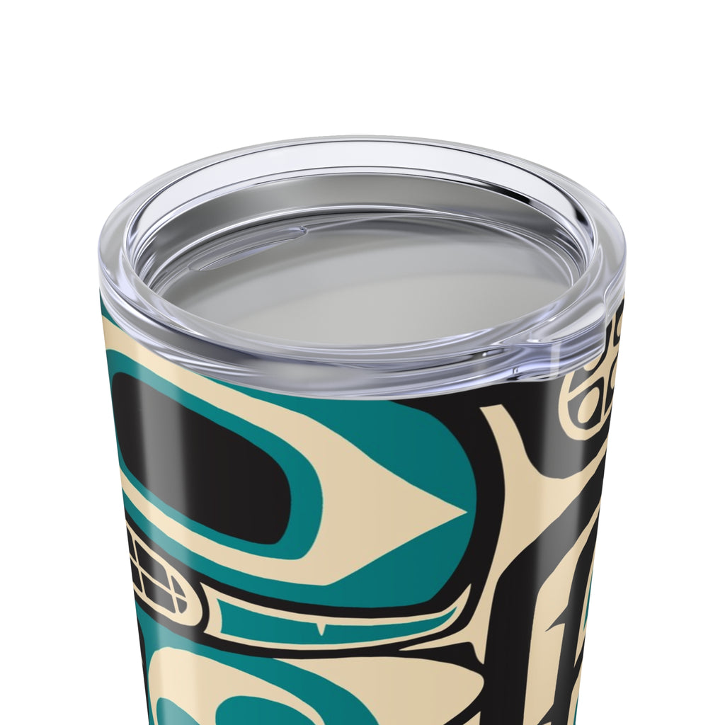 20 oz. Stainless Steel Tumbler w/ Lid - Classic Tribal Orca - Northern Spiritlines™