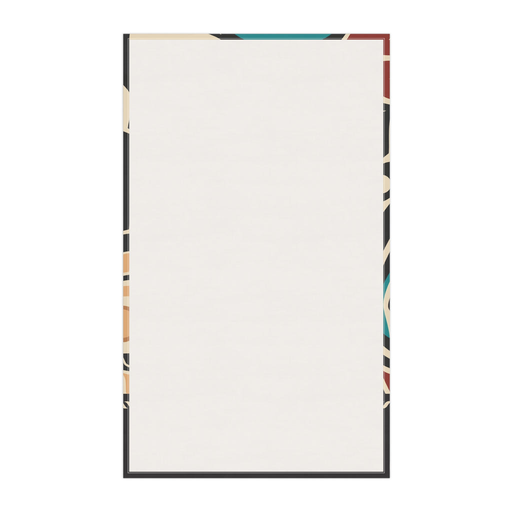 Cotton Twill Tea Towel - Alaska Tribal Raven - AK State Line™ Collection