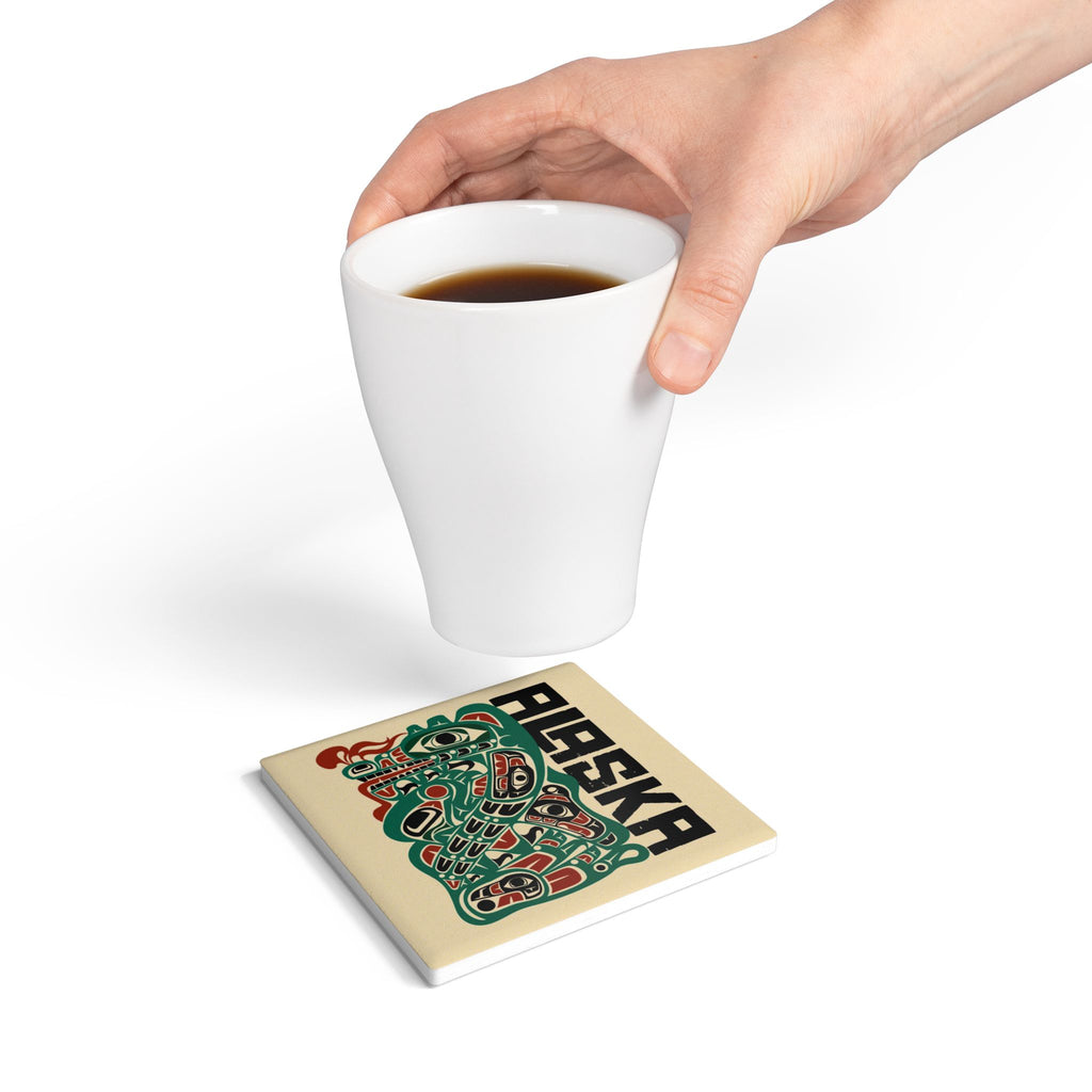 Ceramic Coaster | Alaska Tribal Sea Monster | Stateline Collection