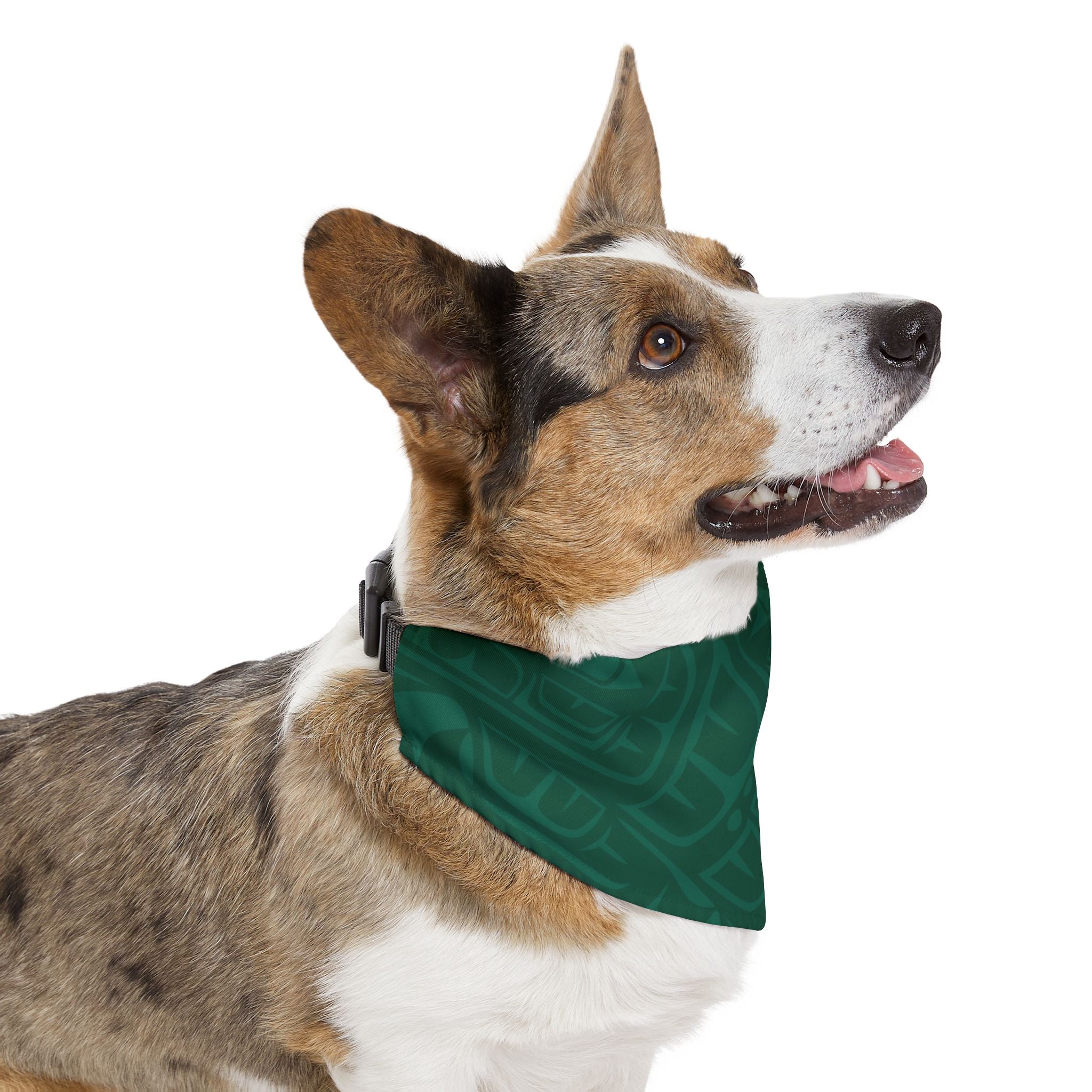 Pet Bandana Collar - Classic Tribal Print (Green) Northern Spiritlines™
