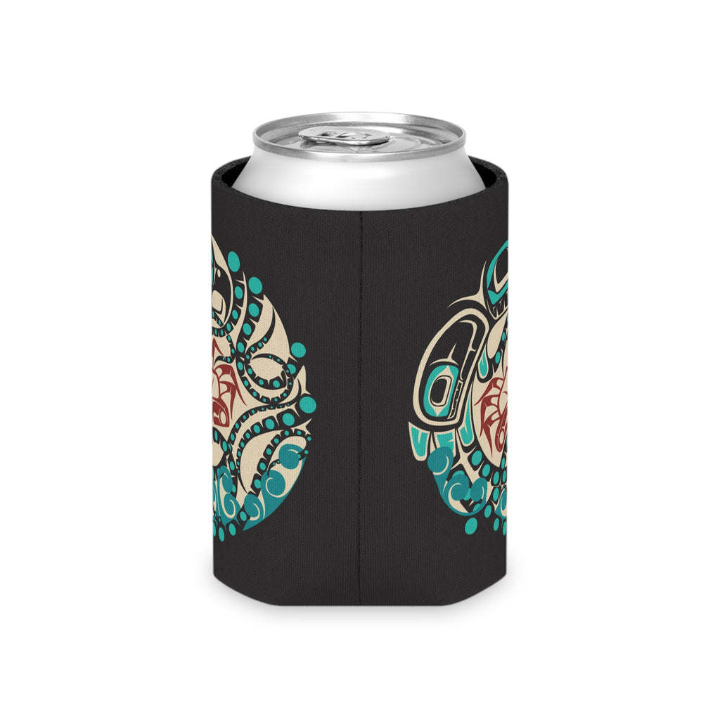 Insulated Can Cooler Koozie (Regular & Slim) Classic Tribal Octopus - Northern Spiritlines™