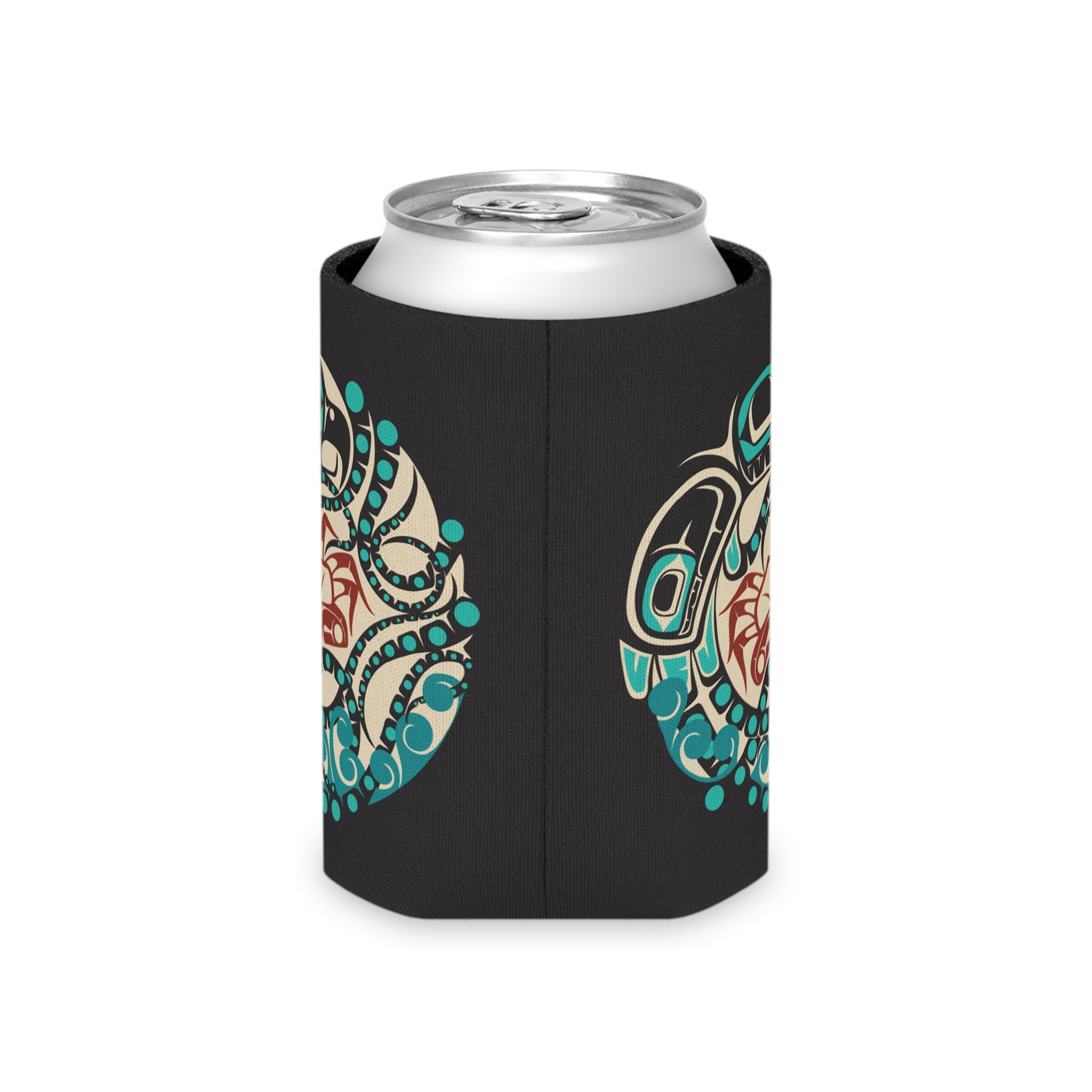 Insulated Can Cooler Koozie (Regular & Slim) Classic Tribal Octopus - Northern Spiritlines™