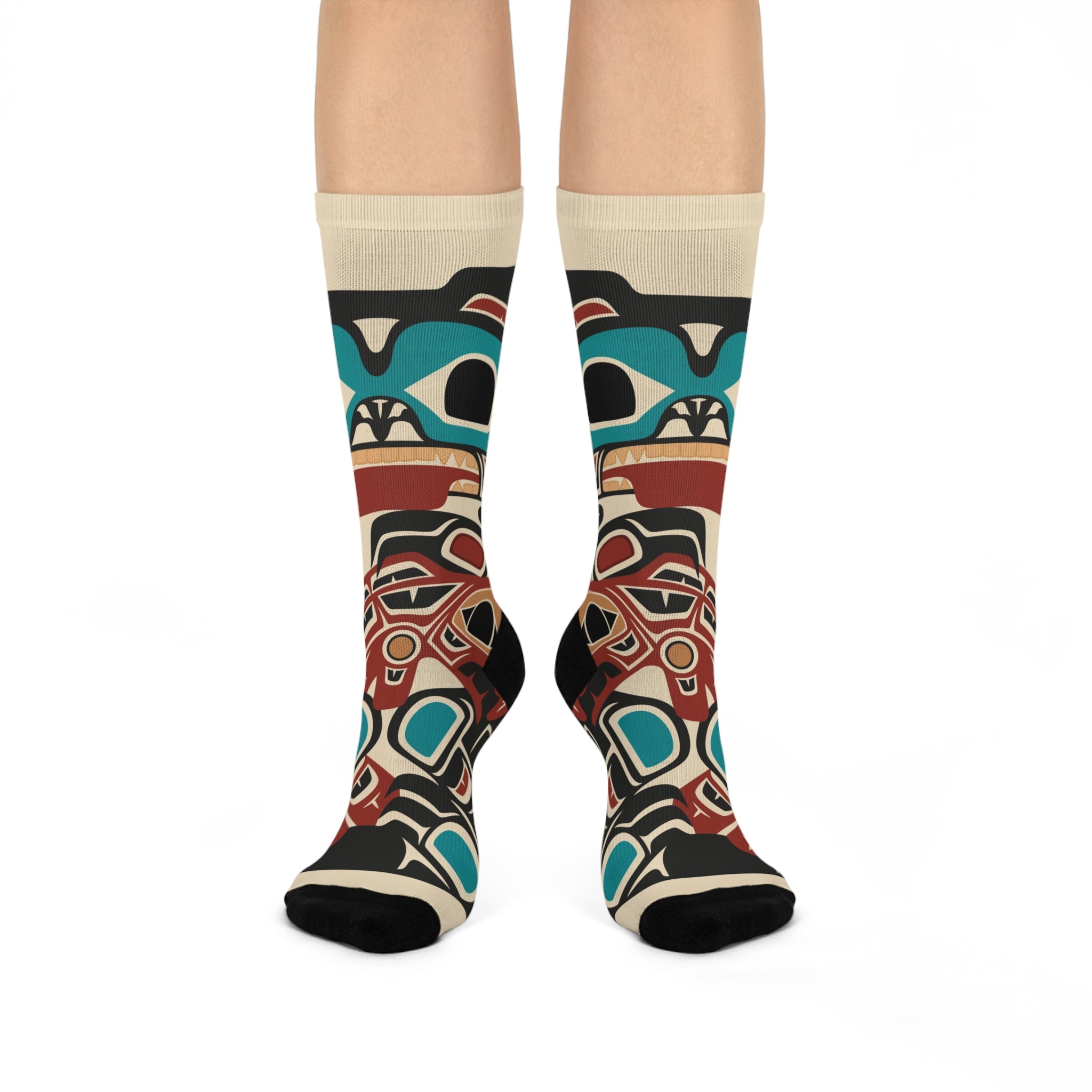 Socks | Classic Tribal Bear & Salmon | Signature Collection