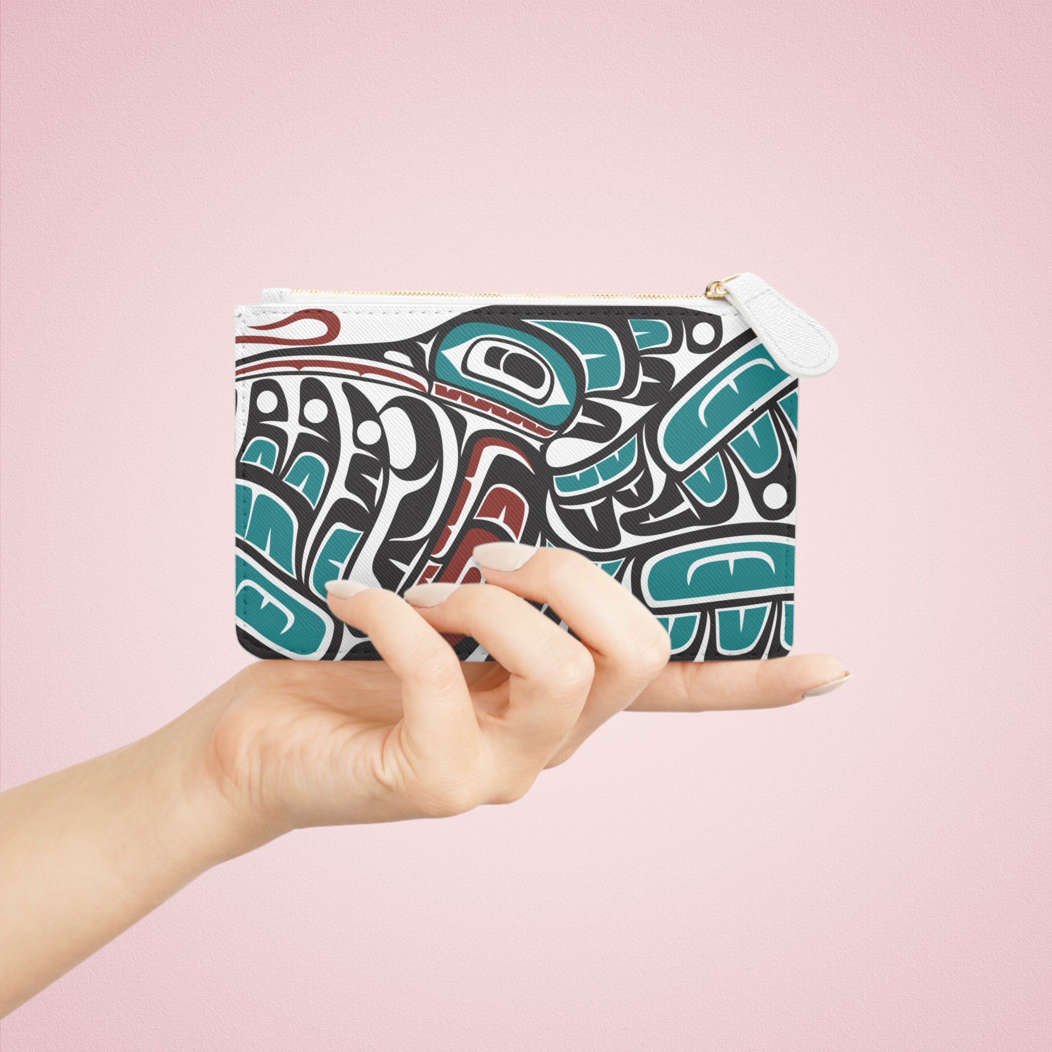 Mini Clutch Bag/Wallet - Classic Tribal Hummingbird - Northern Spiritlines™