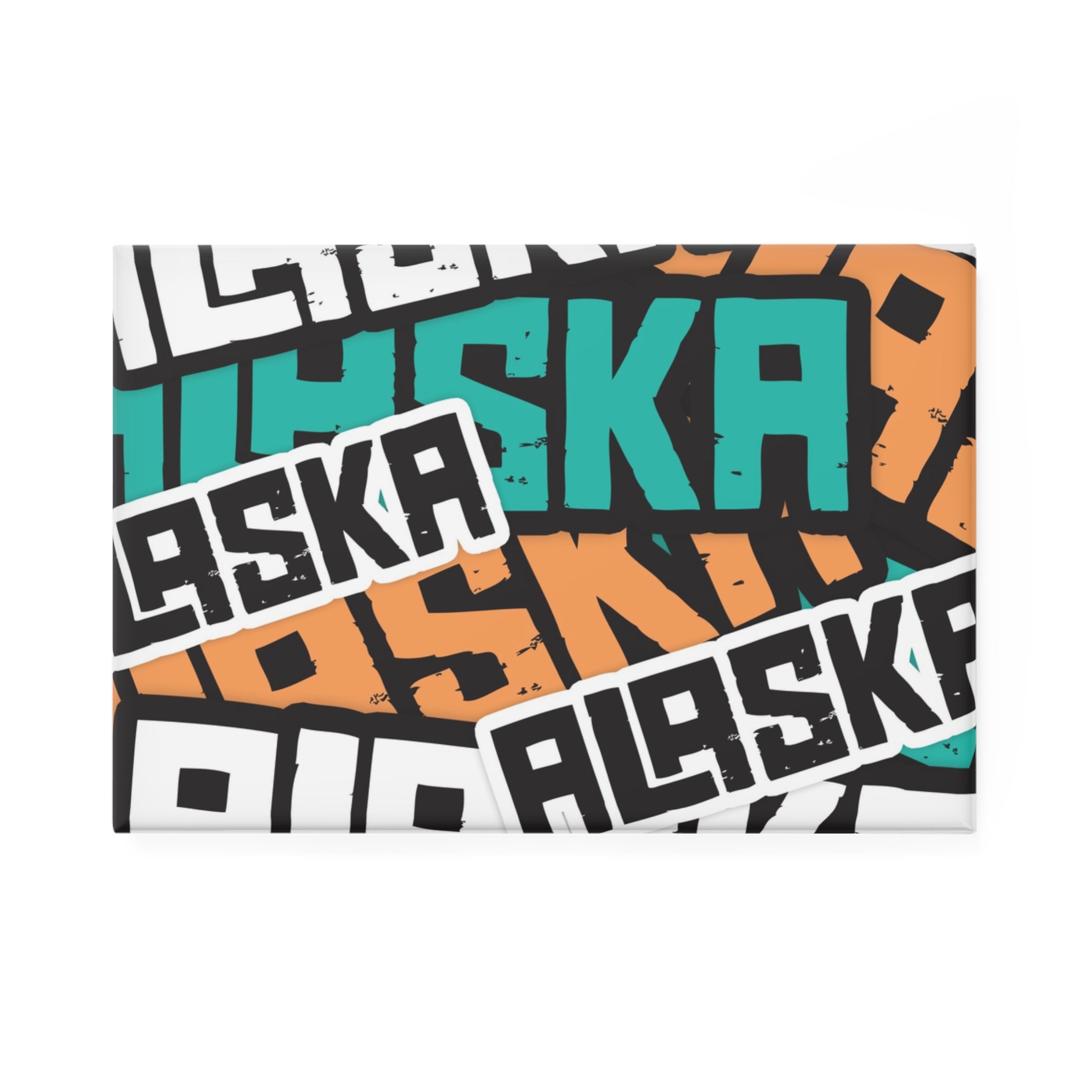 Metal Button Magnet - AK Sticker Bomb - AK State Line™ Collection