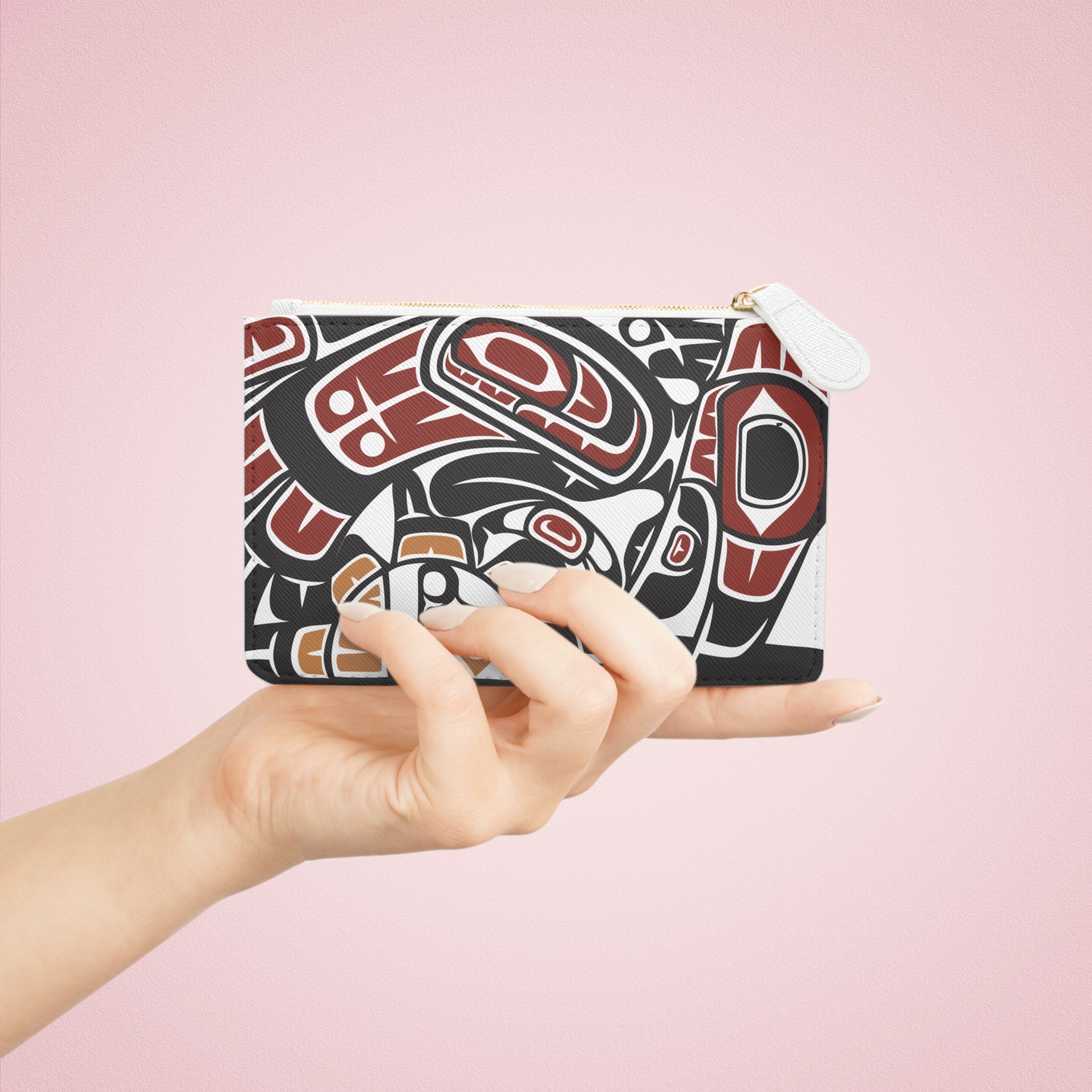 Mini Clutch Bag/Wallet - Classic Tribal Raven - Northern Spiritlines™