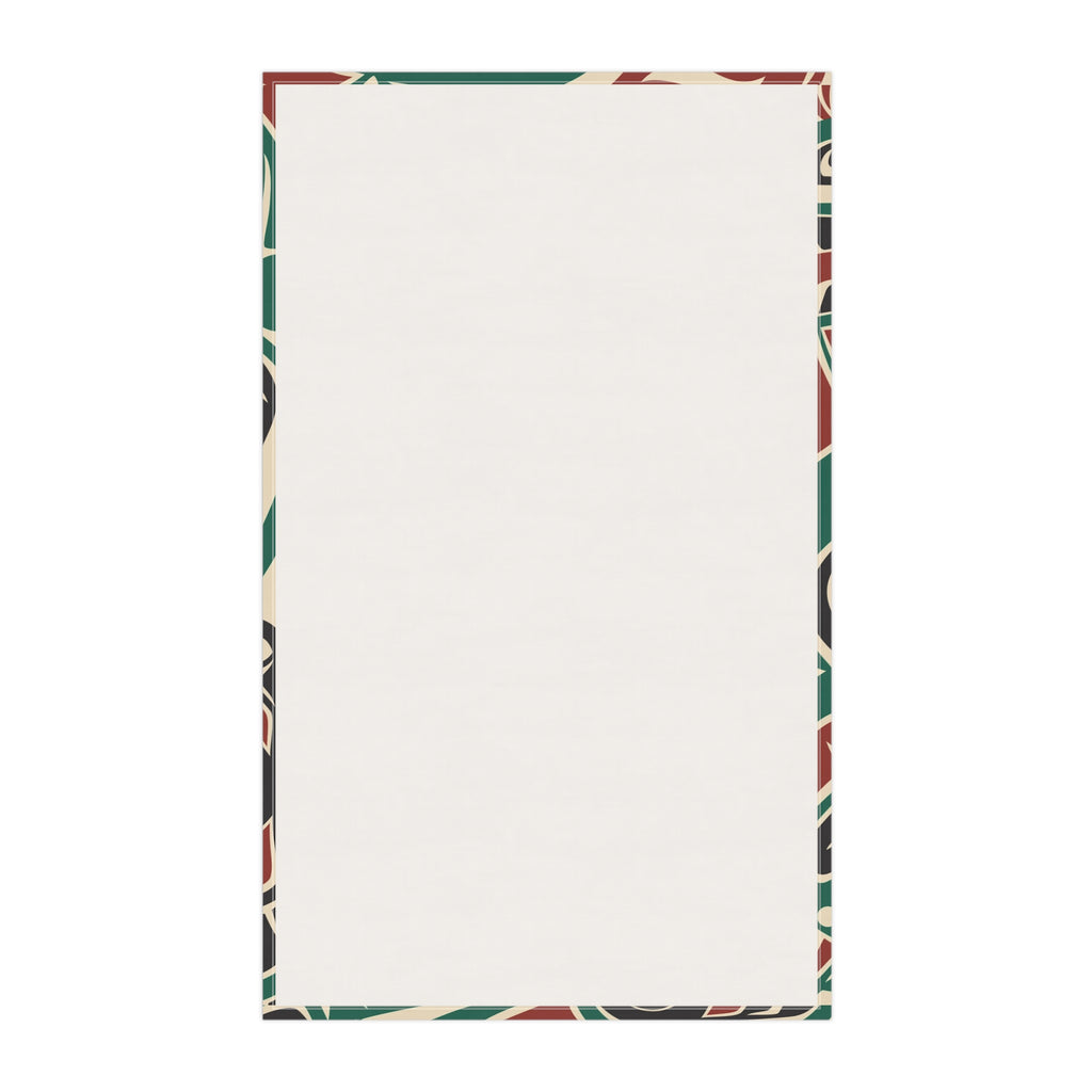 Cotton Twill Tea Towel - Classic Tribal Sea Monster - Northern Spiritlines™