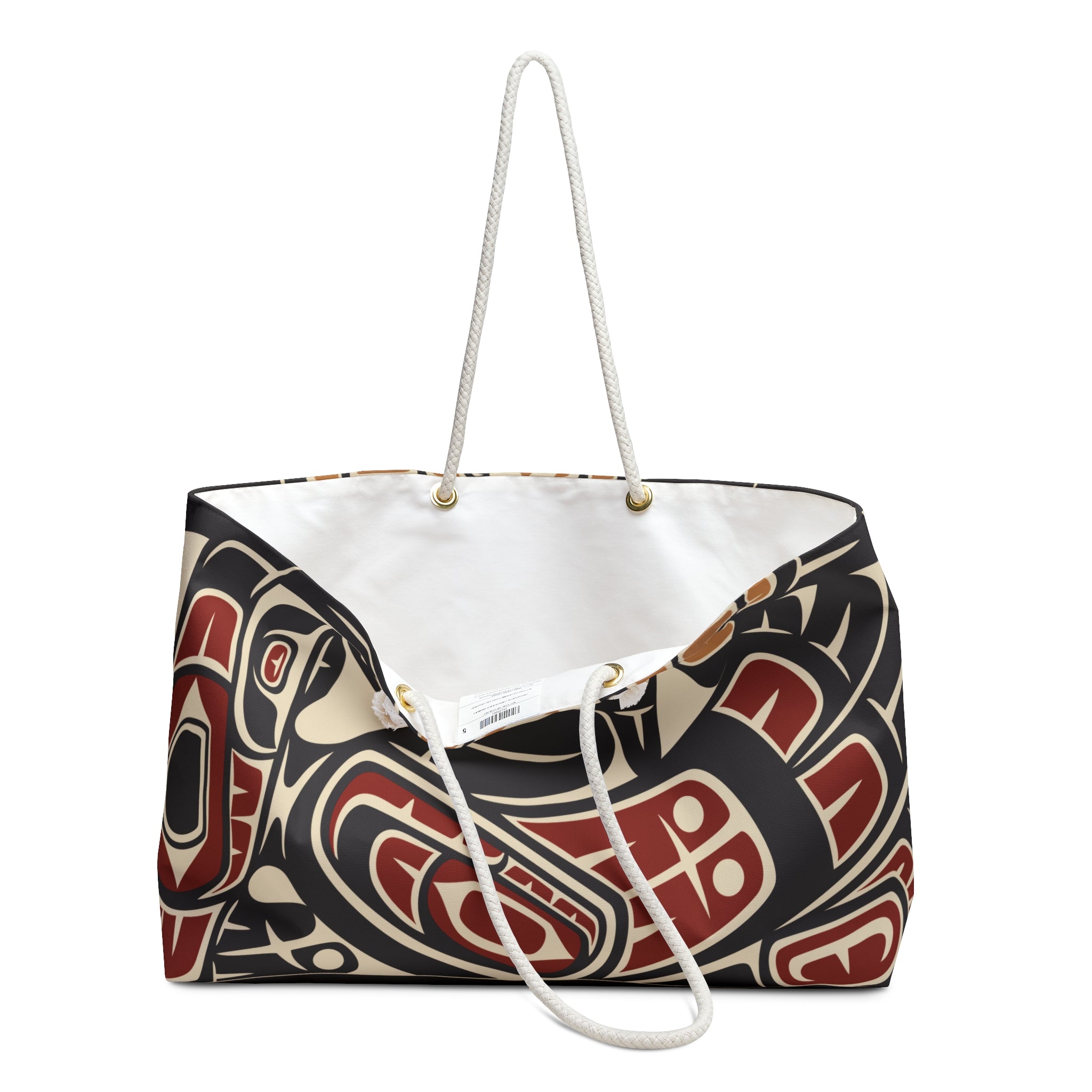Weekender Tote Bag - Classic Tribal Raven Print - Northern Spiritlines™