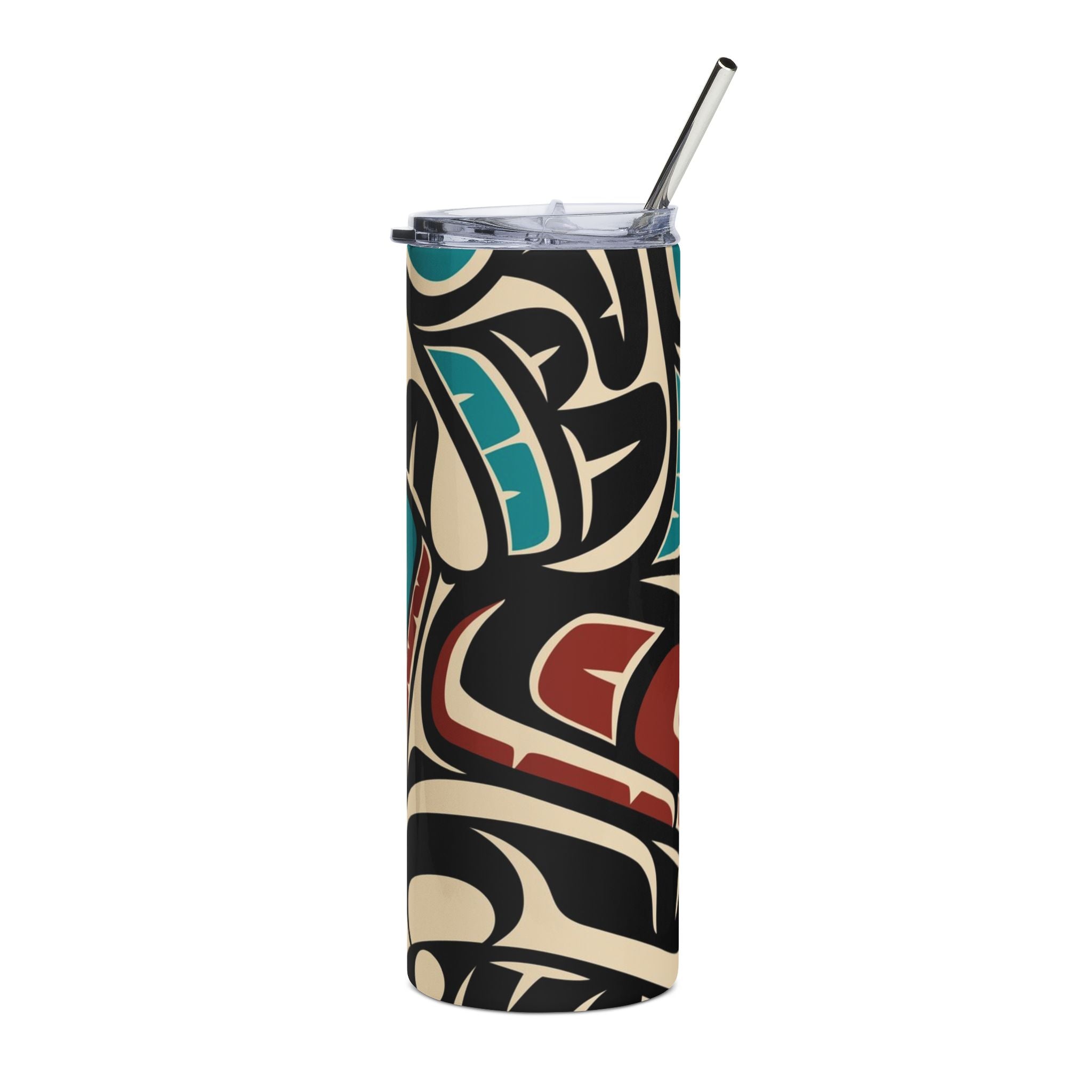 20 oz. Slim Tumbler w/ Straw | Tribal Hummingbird | Signature Collection