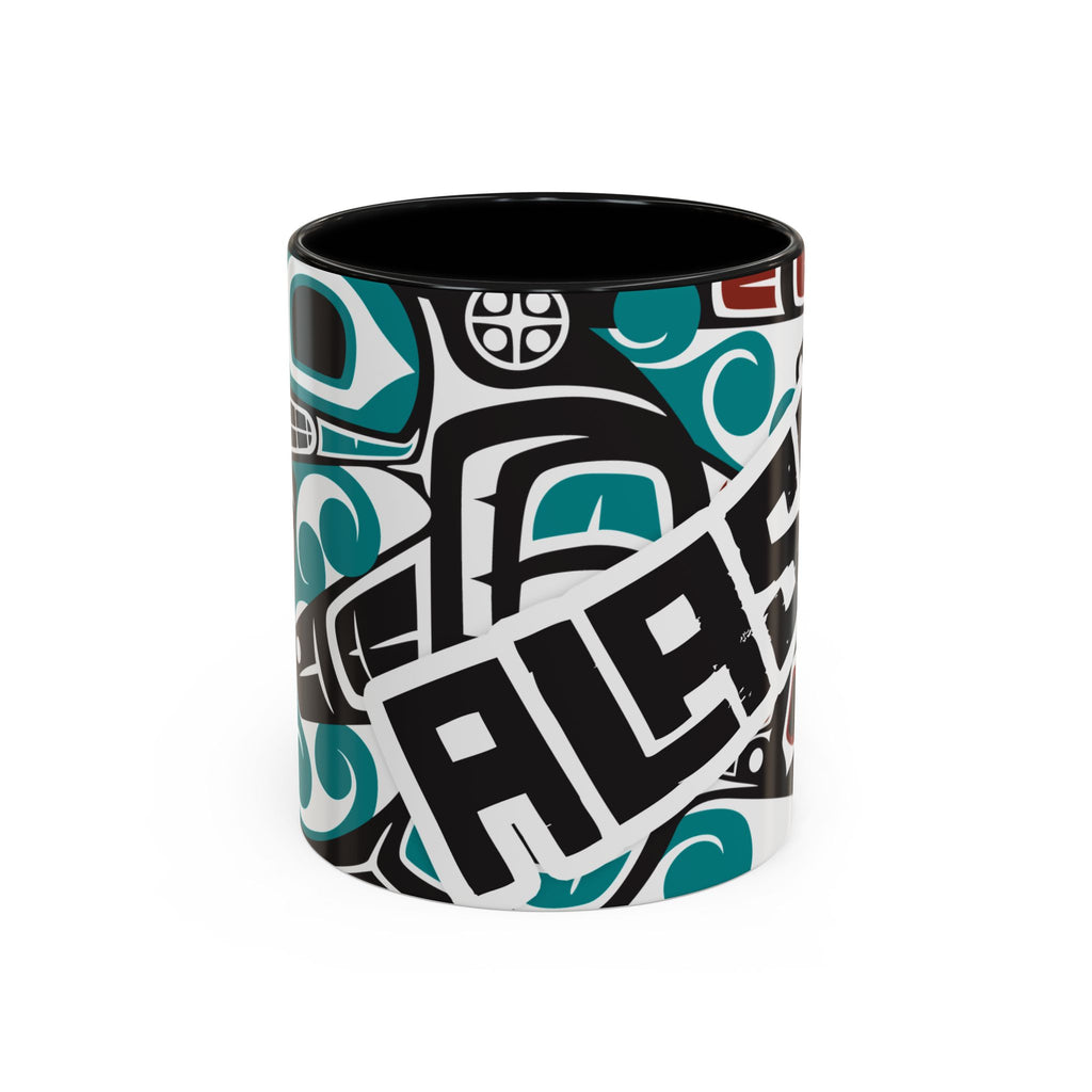 11 oz. Coffee Mug - Alaska Tribal Orca - AK State Line™ Collection
