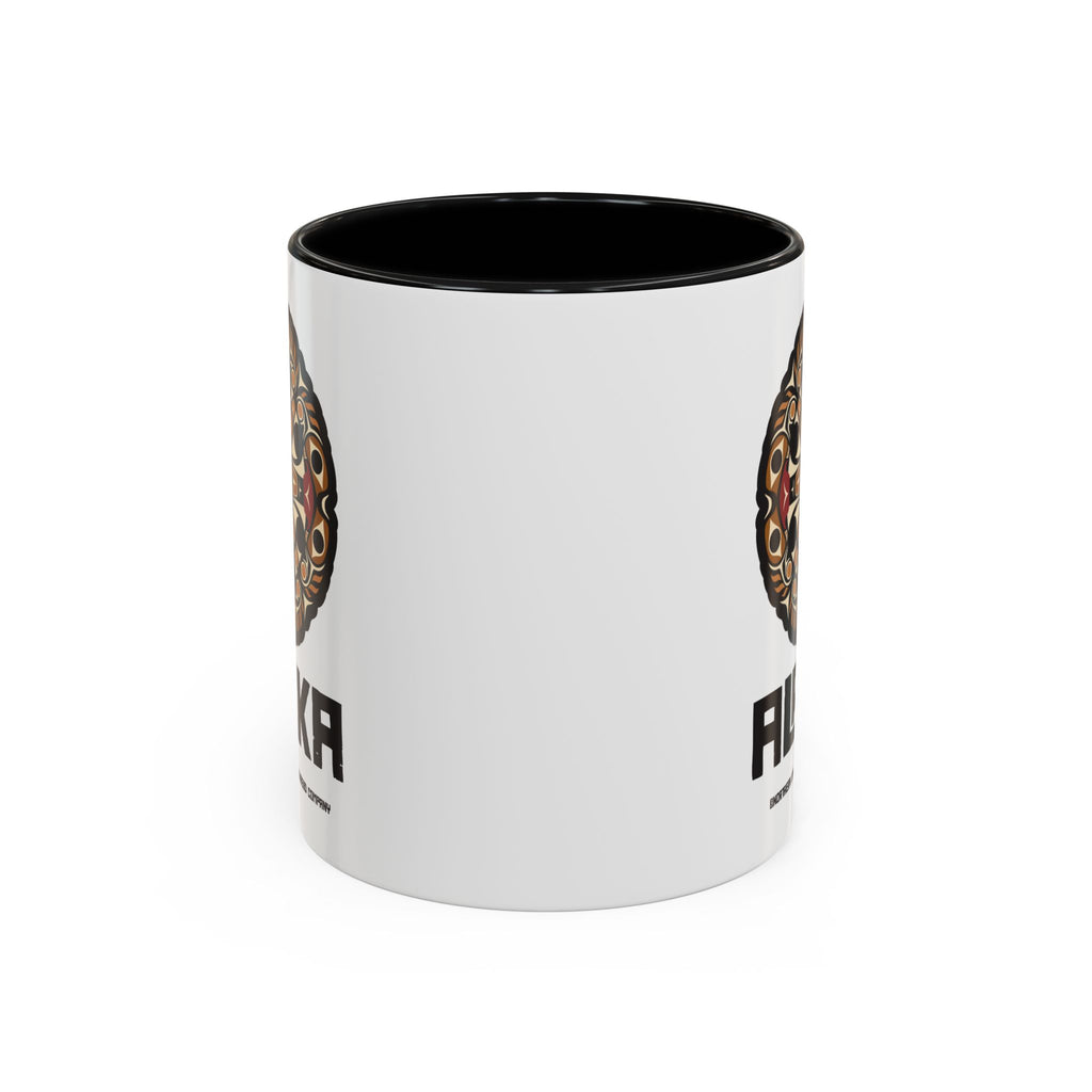 11 oz. Coffee Mug - Alaska Tribal Sun (Natural) AK State Line™ Collection