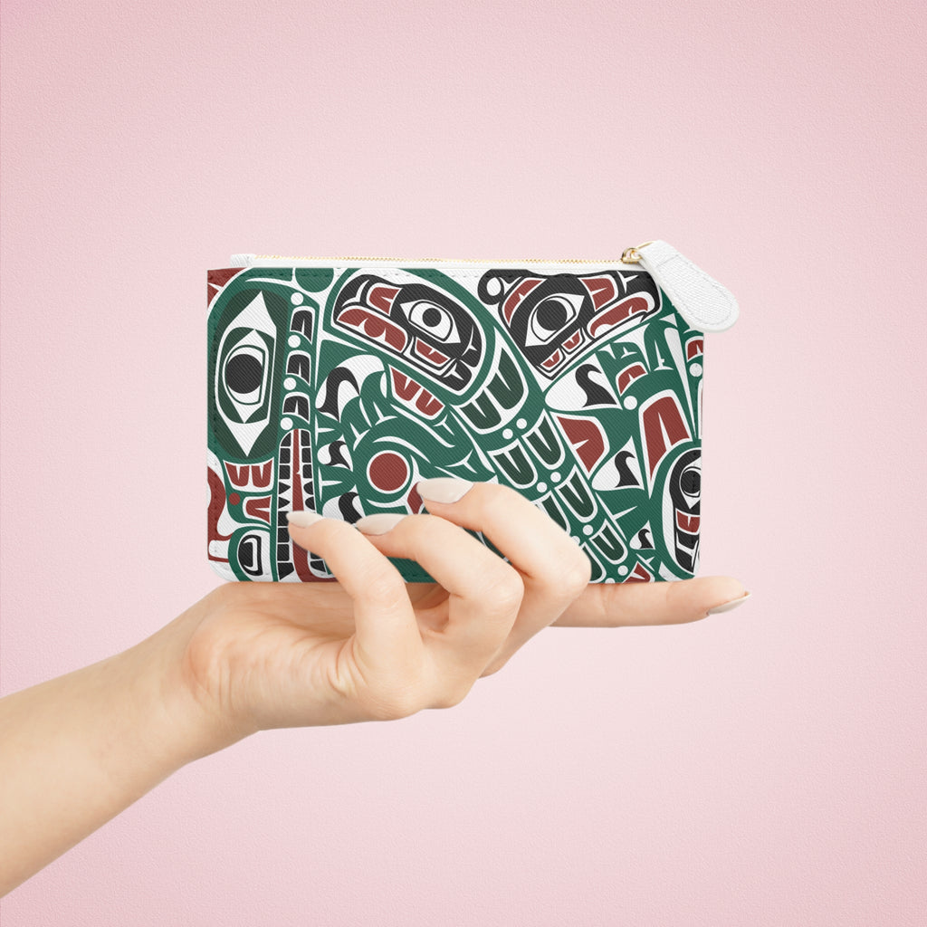 Mini Clutch Bag/Wallet - Classic Tribal Sea Monster - Northern Spiritlines™
