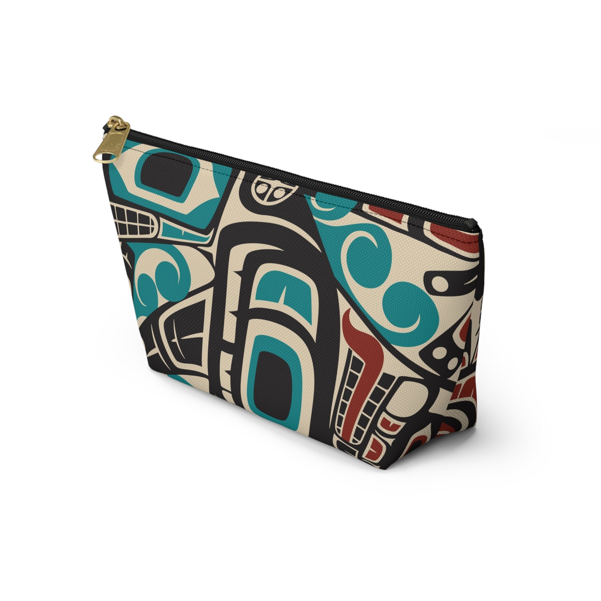Travel Accessory Zipper Pouch - Classic Tribal Orca Print - Northern Spiritlines™