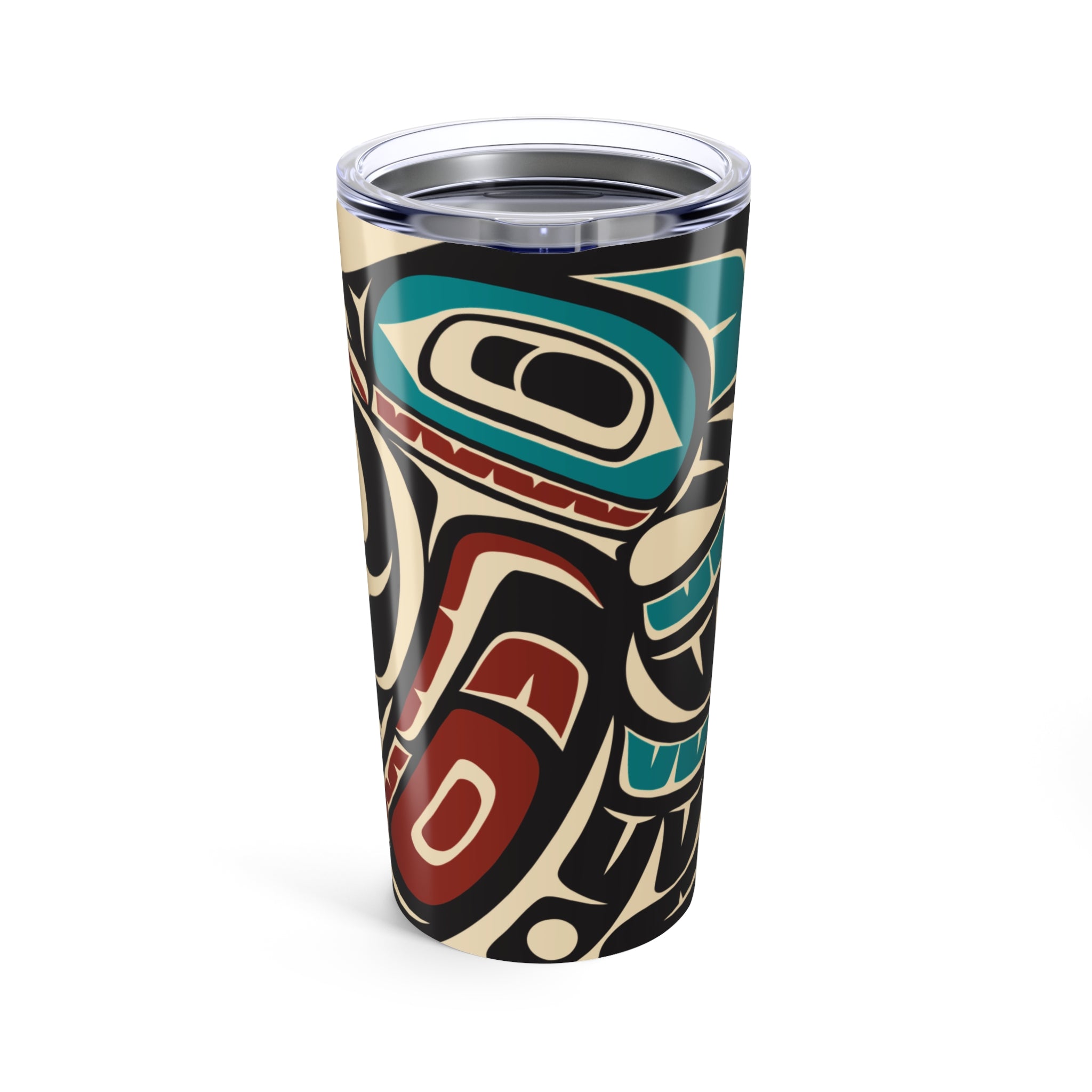 20 oz. Stainless Steel Tumbler w/ Lid - Classic Tribal Hummingbird Print - Northern Spiritlines™