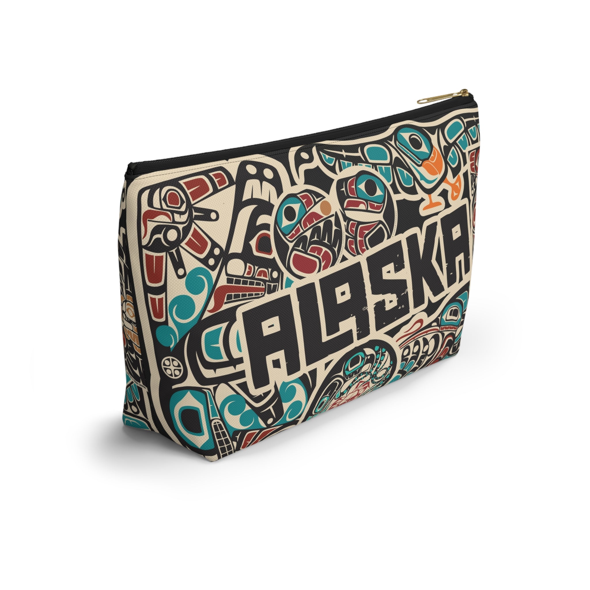 Travel Accessory Zipper Pouch - AK Sticker Bomb - AK State Line™ Collection