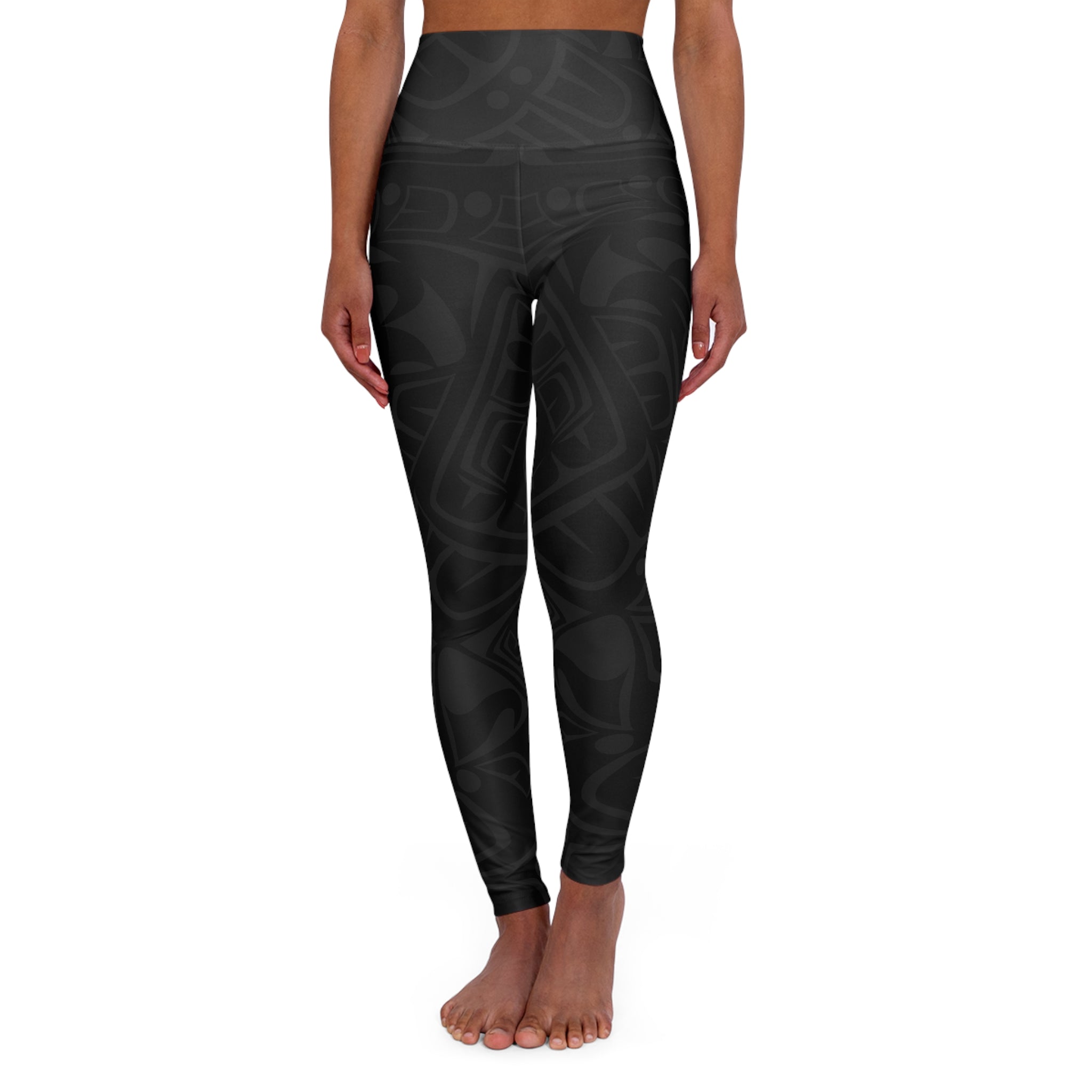 High Waisted Legging, Yoga Pant | Classic Tribal Smoky Print | Spiritline Outfitters™