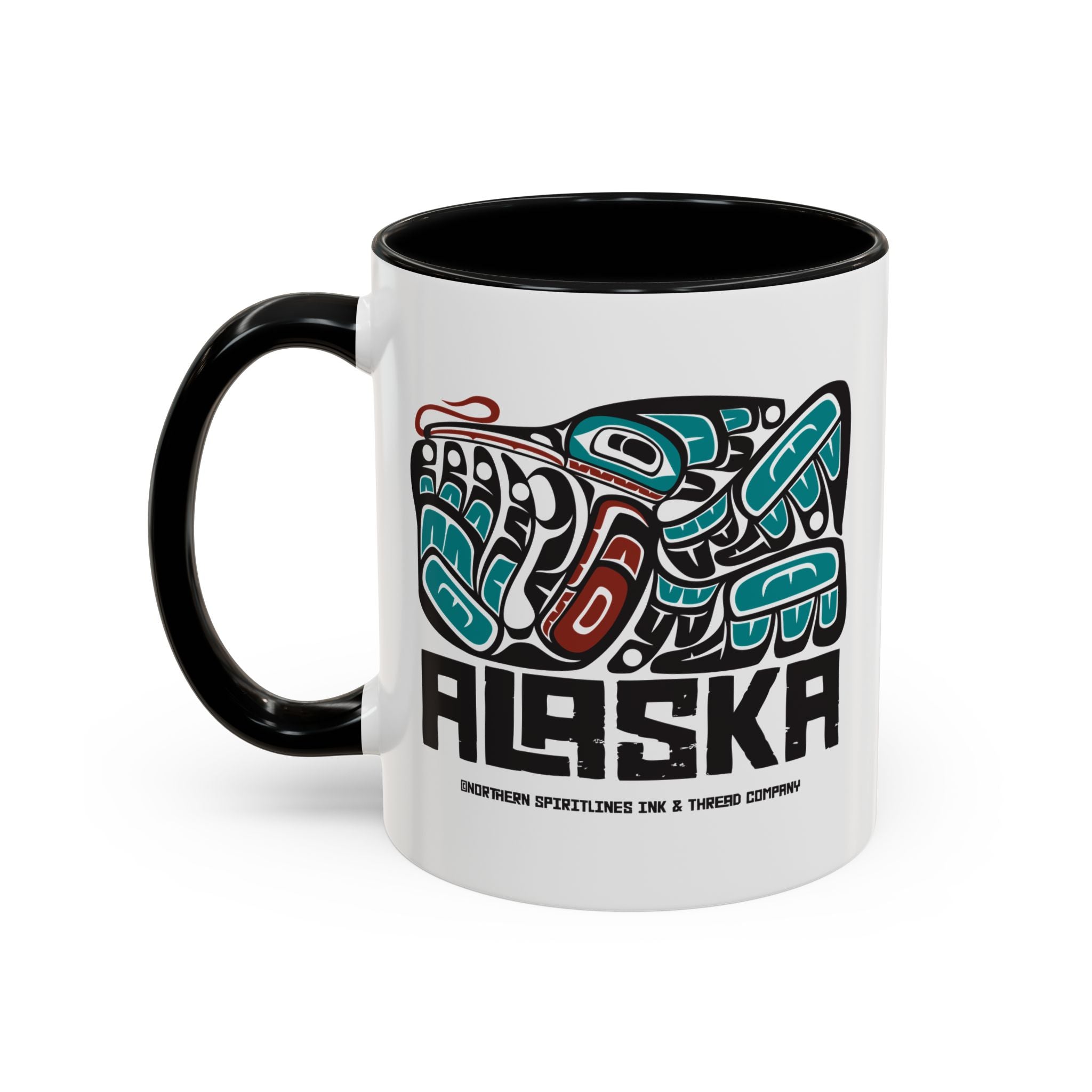 11 oz. Coffee Mug - Alaska Tribal Hummingbird - AK State Line™ Collection