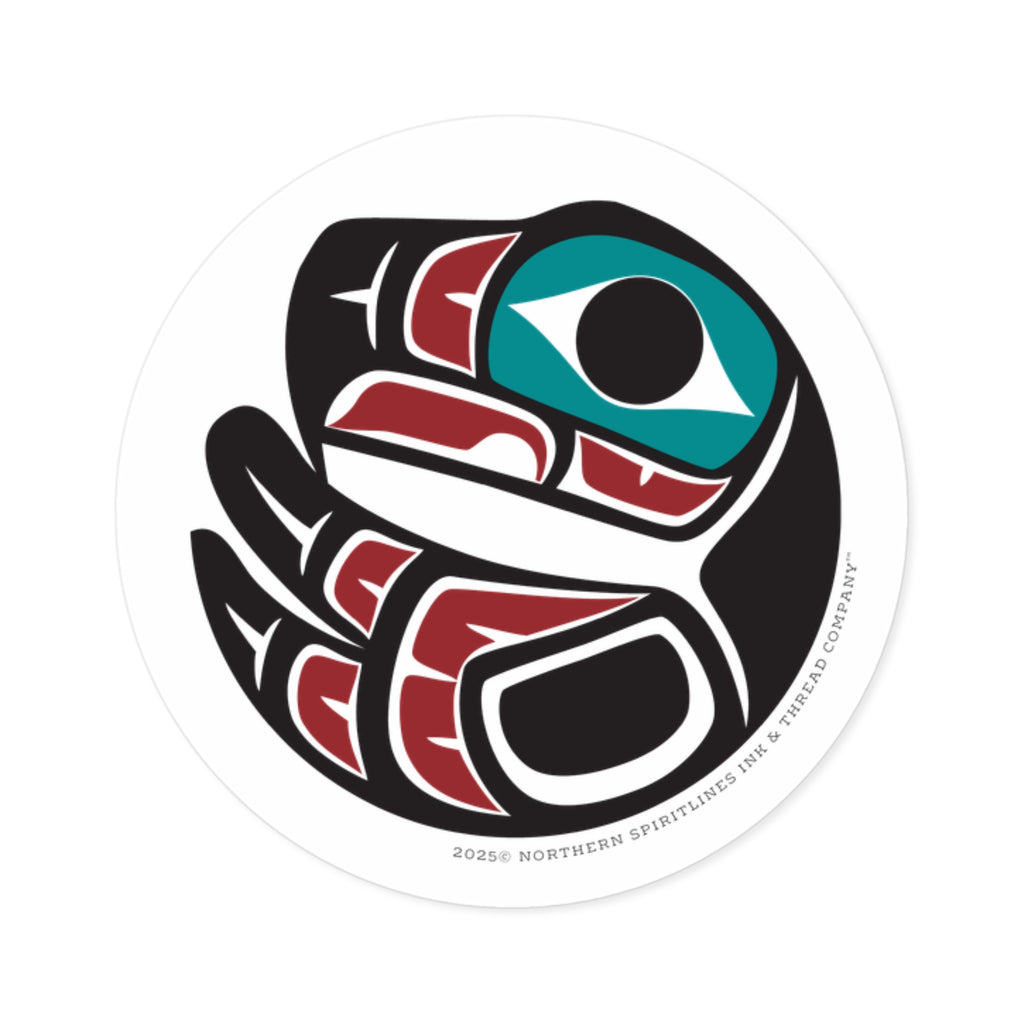 Vinyl Sticker Indoor/Outdoor - Round Tribal Eagle - Northern Spiritlines™