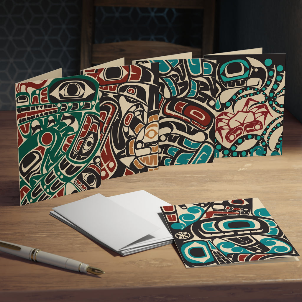 Multi-Design Greeting Cards (5-Pack) with Envelopes - Northern Spiritlines™