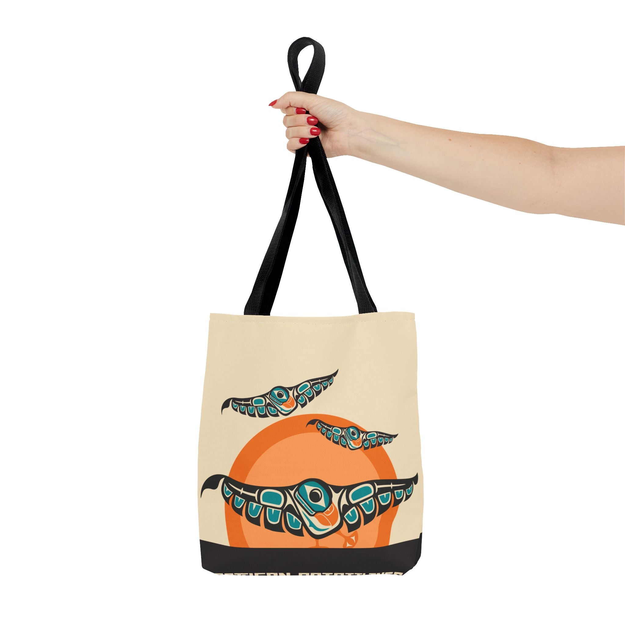 Canvas Tote Bag - Classic Tribal Puffins - Northern Spiritlines™
