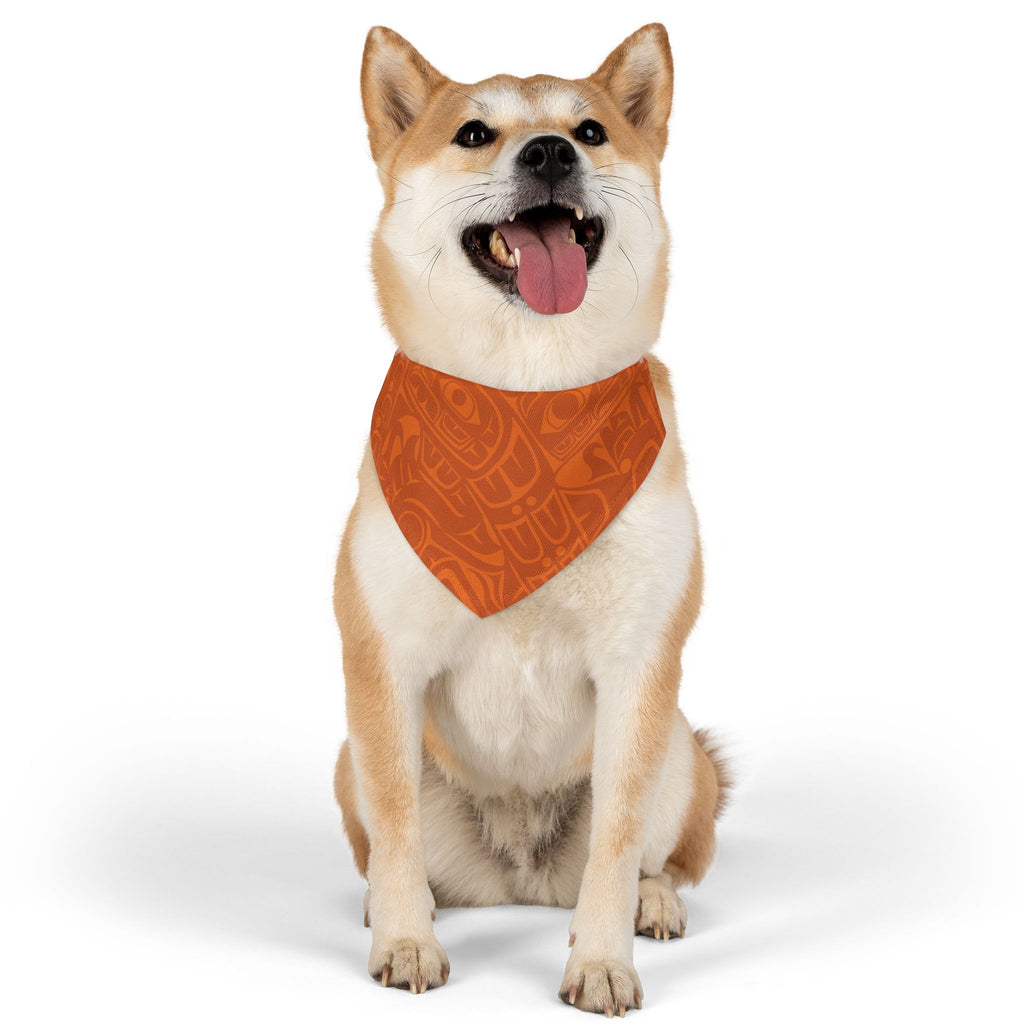 Pet Bandana Collar - Classic Tribal Print (Orange) Northern Spiritlines™