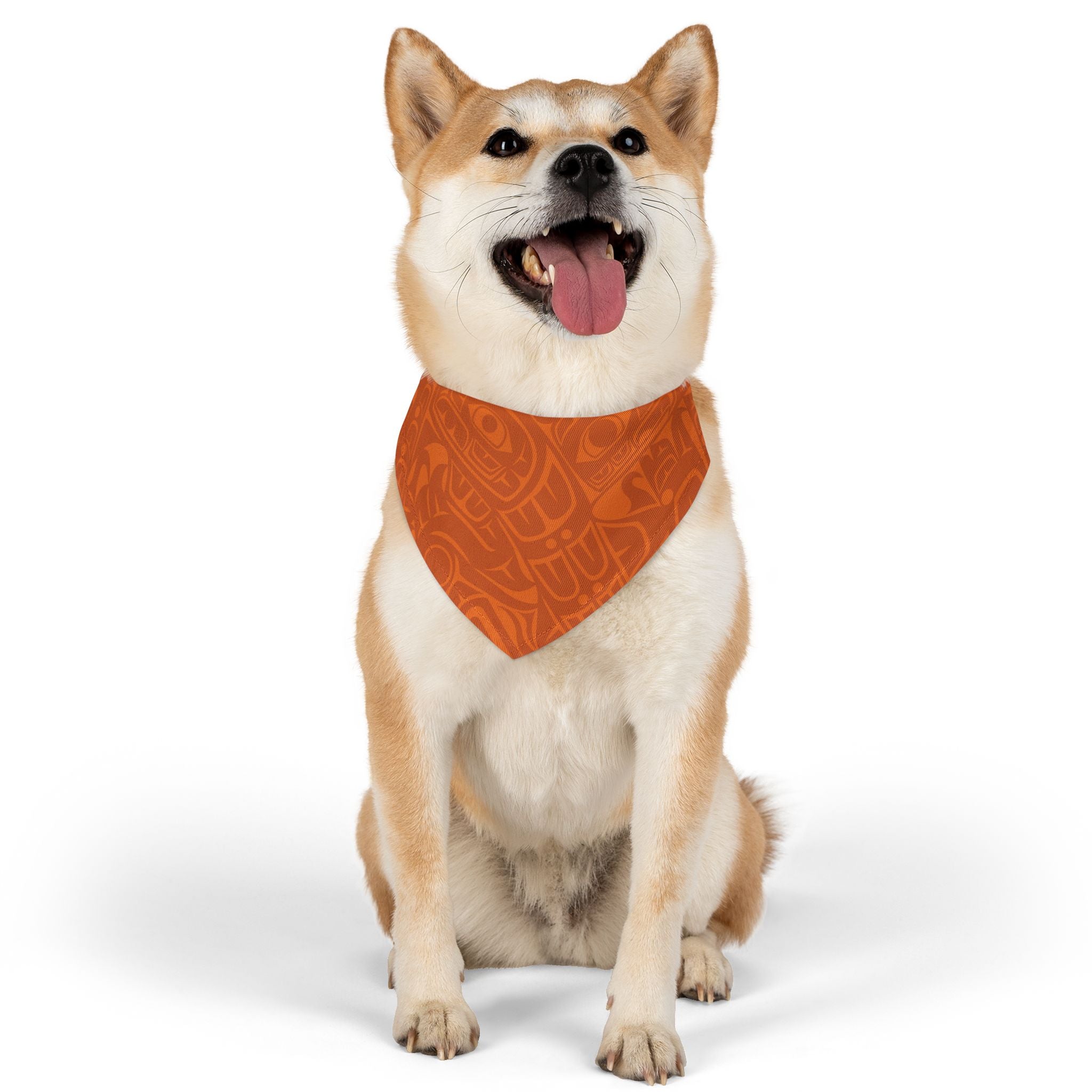 Pet Bandana Collar - Classic Tribal Print (Orange) Northern Spiritlines™