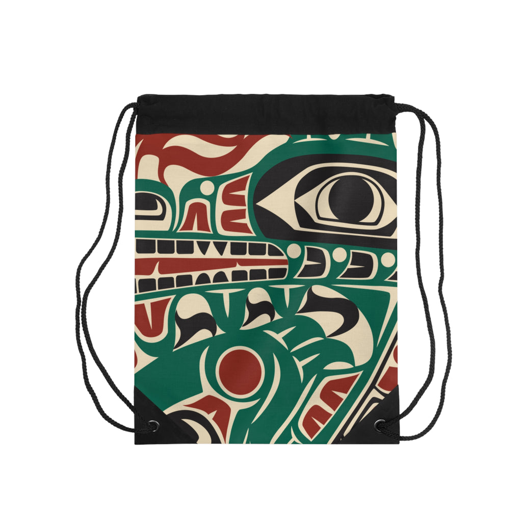 Drawstring Bag - Classic Tribal Sea Monster - Northern Spiritlines™