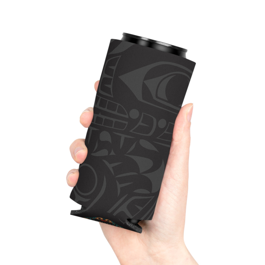 Insulated Can Coolers (Regular & Slim) Classic Tribal Smoky Print - Northern Spiritlines™