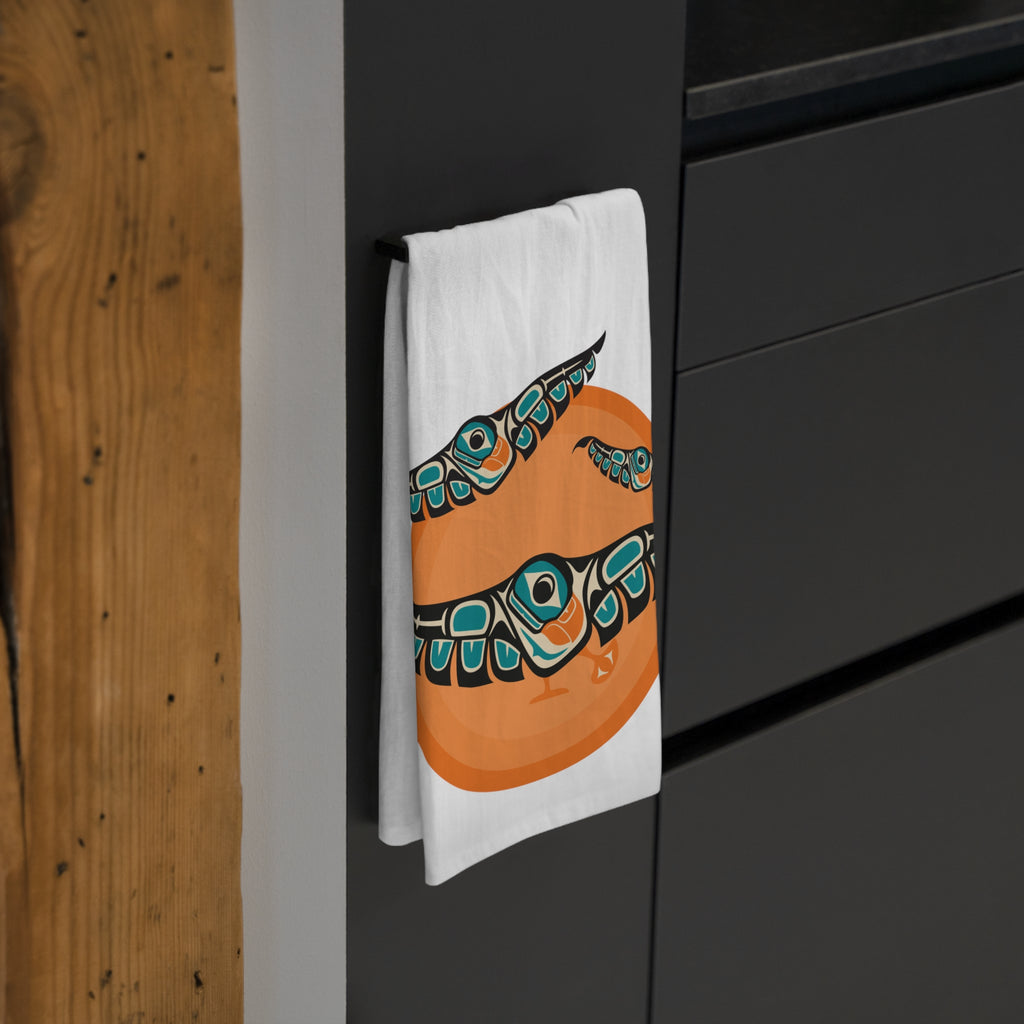 Cotton Tea Towel - Classic Tribal Puffins - Northern Spiritlines™