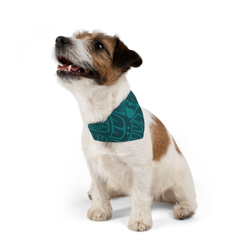 Pet Bandana Collar - Classic Tribal Print (Teal) Northern Spiritlines™