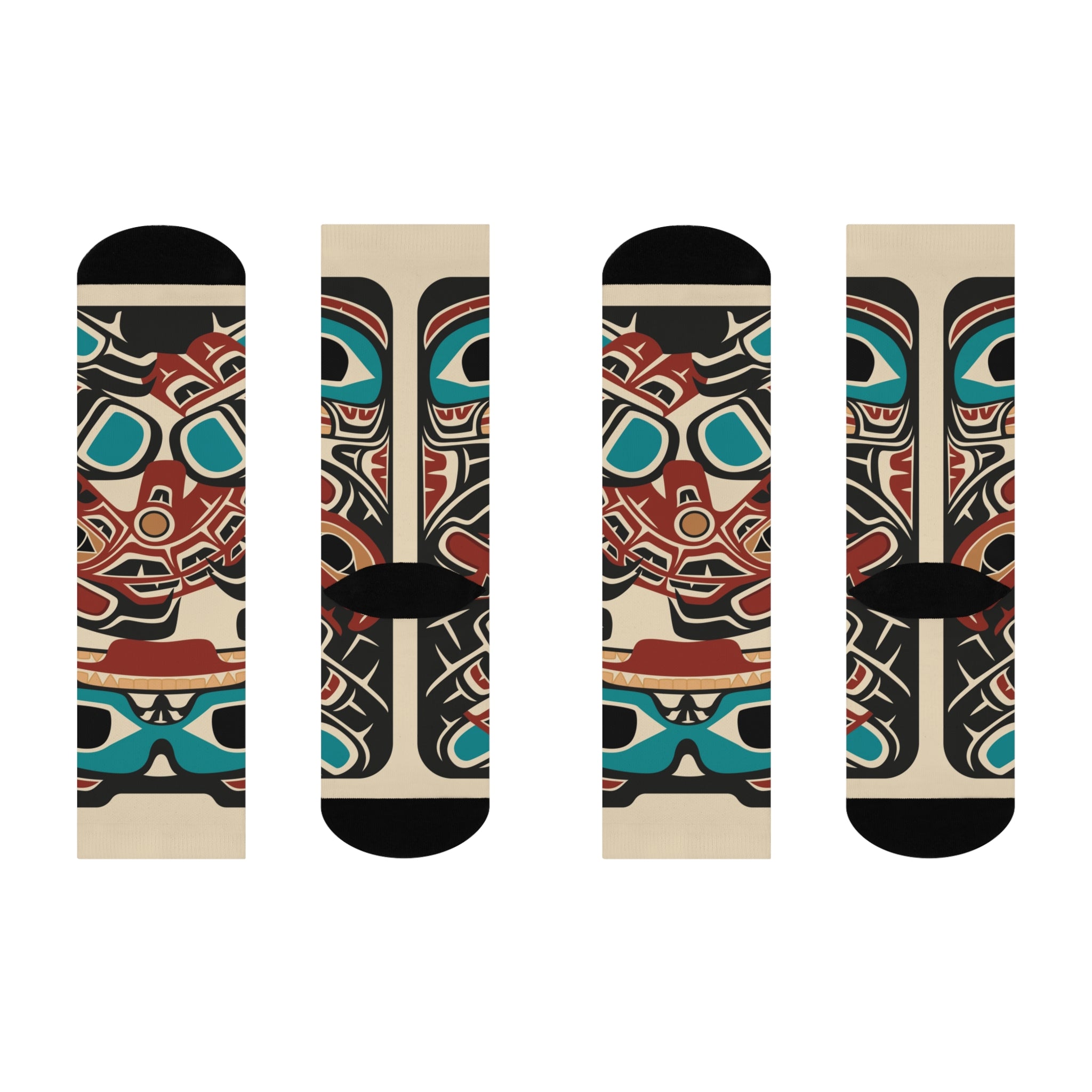 Socks | Classic Tribal Bear & Salmon | Signature Collection