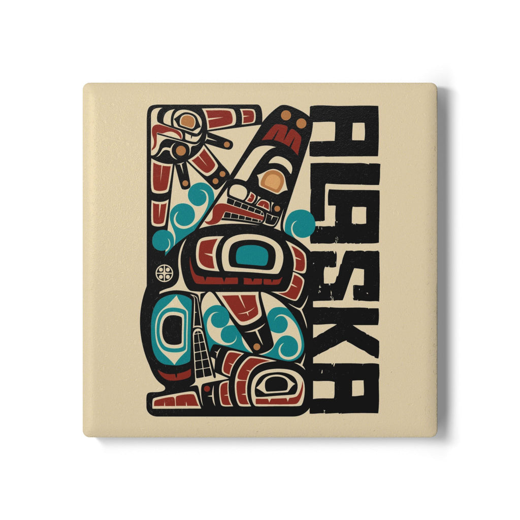 Ceramic Coaster | Alaska Tribal Orca | Stateline Collection