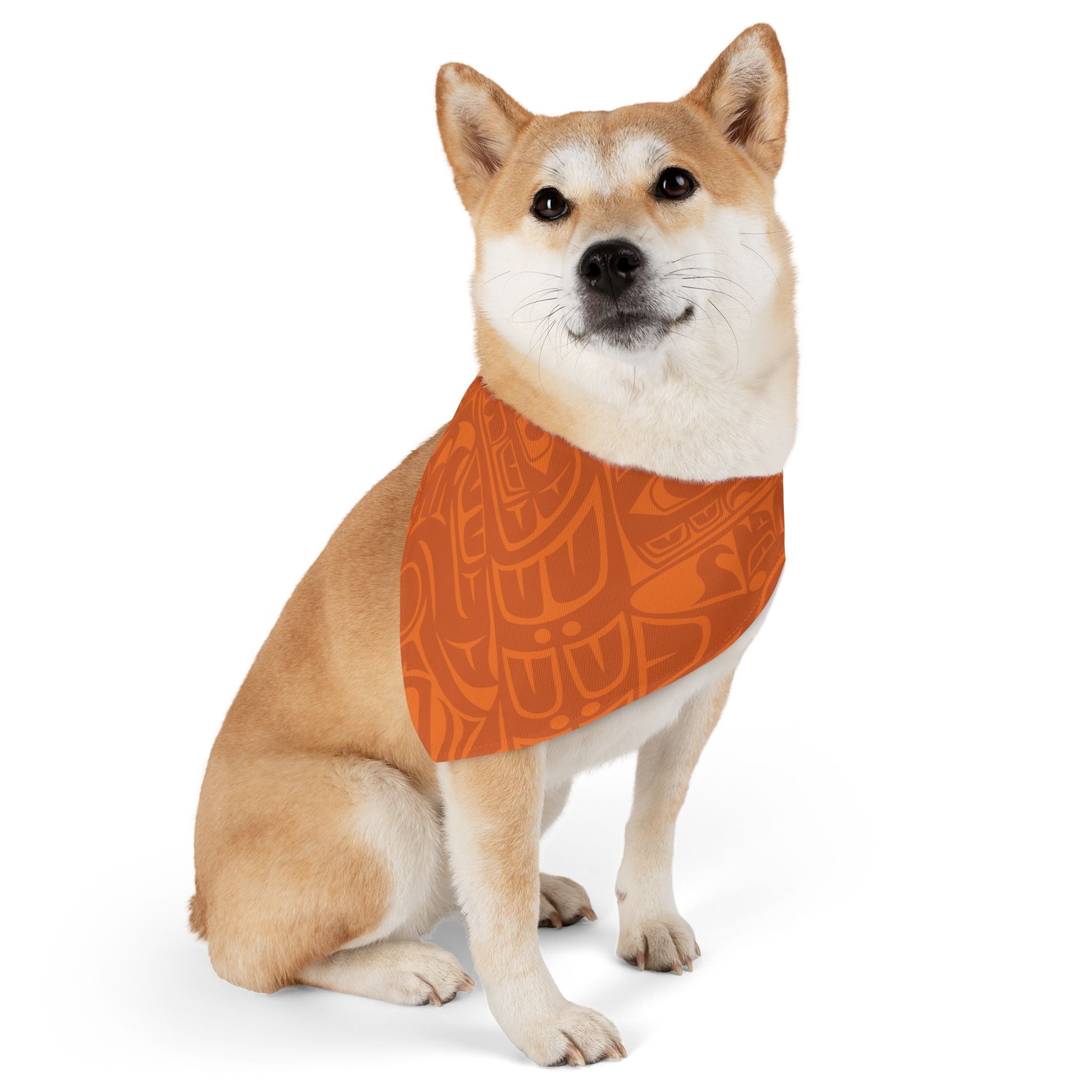 Pet Bandana Collar - Classic Tribal Print (Orange) Northern Spiritlines™
