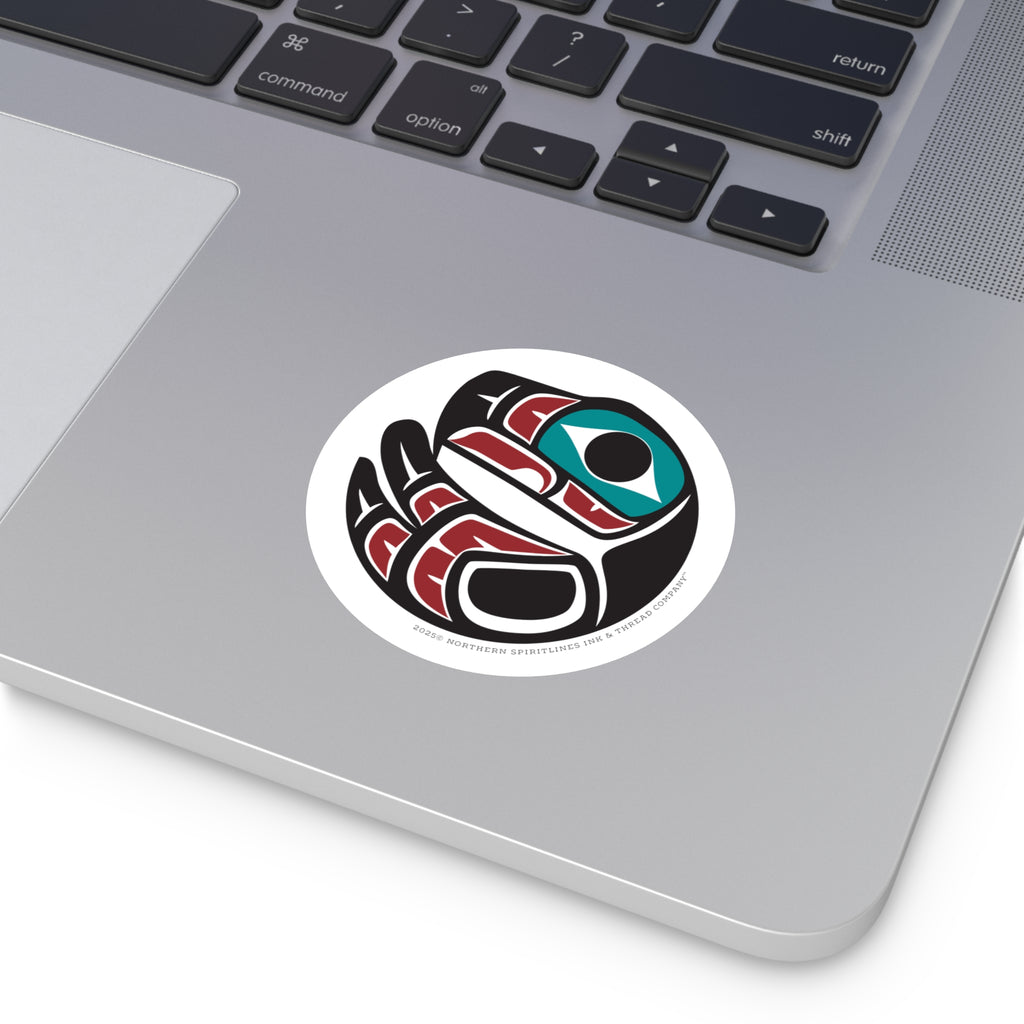 Vinyl Sticker Indoor/Outdoor - Round Tribal Eagle - Northern Spiritlines™