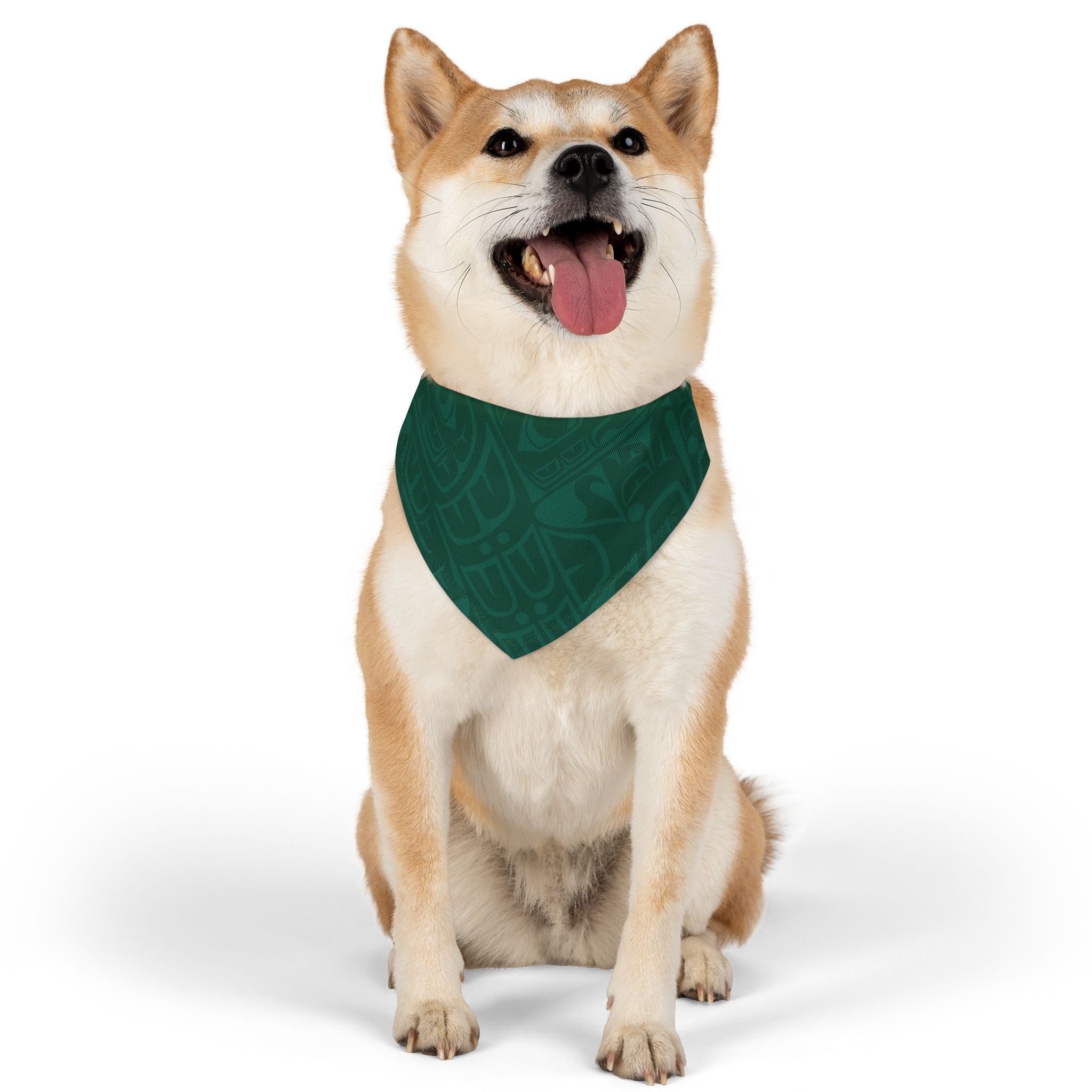 Pet Bandana Collar - Classic Tribal Print (Green) Northern Spiritlines™
