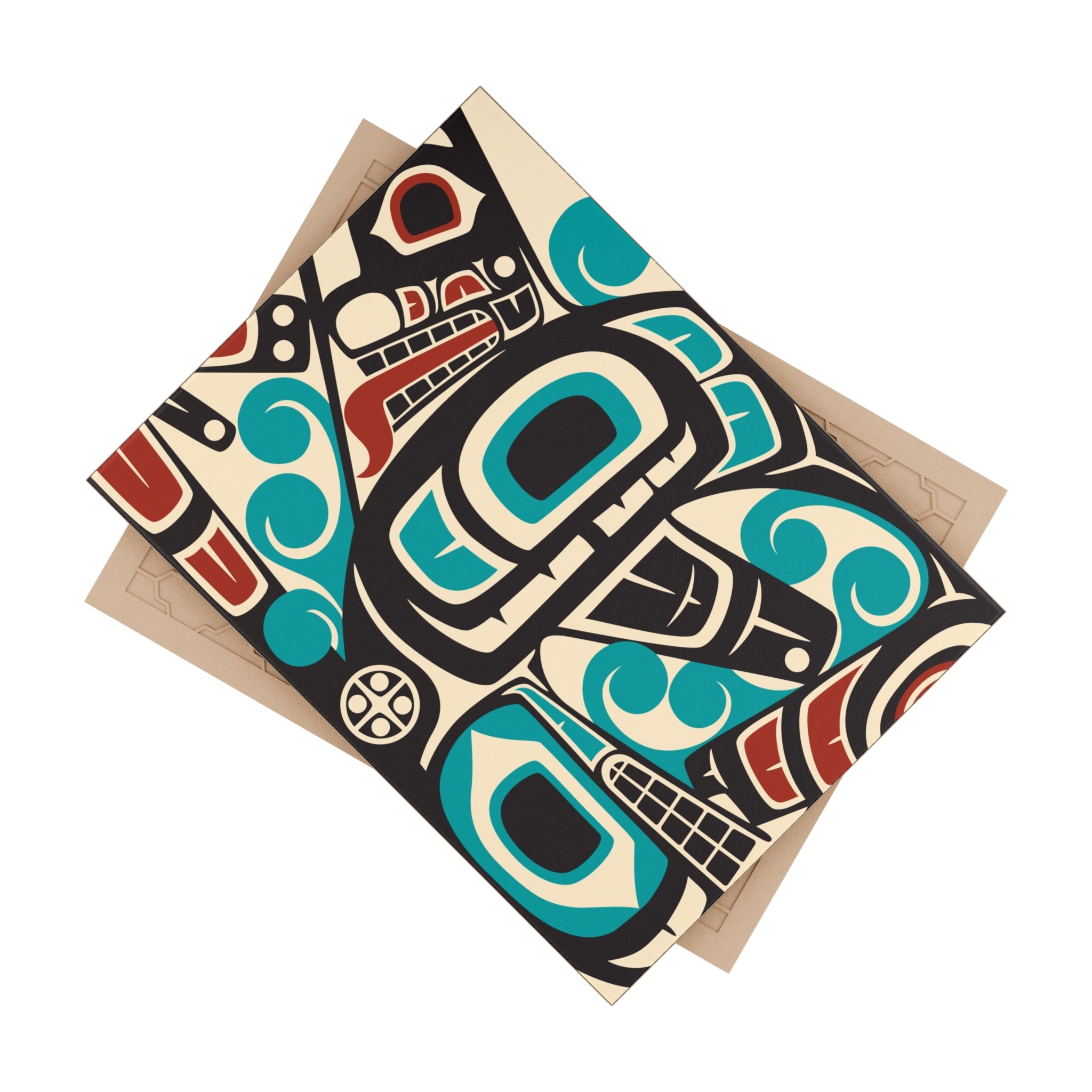 Ceramic Tile - Classic Tribal Orca - Northern Spiritlines™