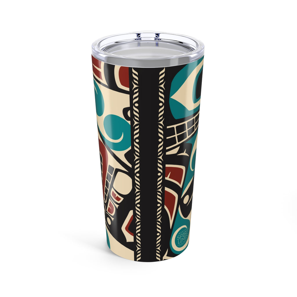 20 oz. Stainless Steel Tumbler w/ Lid - Classic Tribal Orca - Northern Spiritlines™