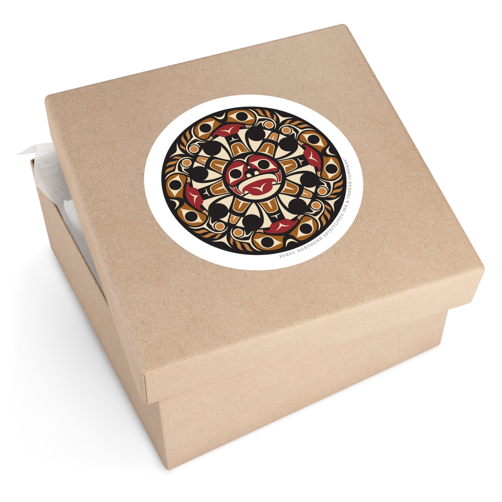 Vinyl Sticker Indoor/Outdoor - Round Tribal Sun - Northern Spiritlines™