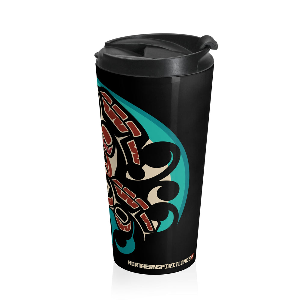 15 oz. Coffee Travel Tumbler | Classic Tribal Salmon | Signature Collection