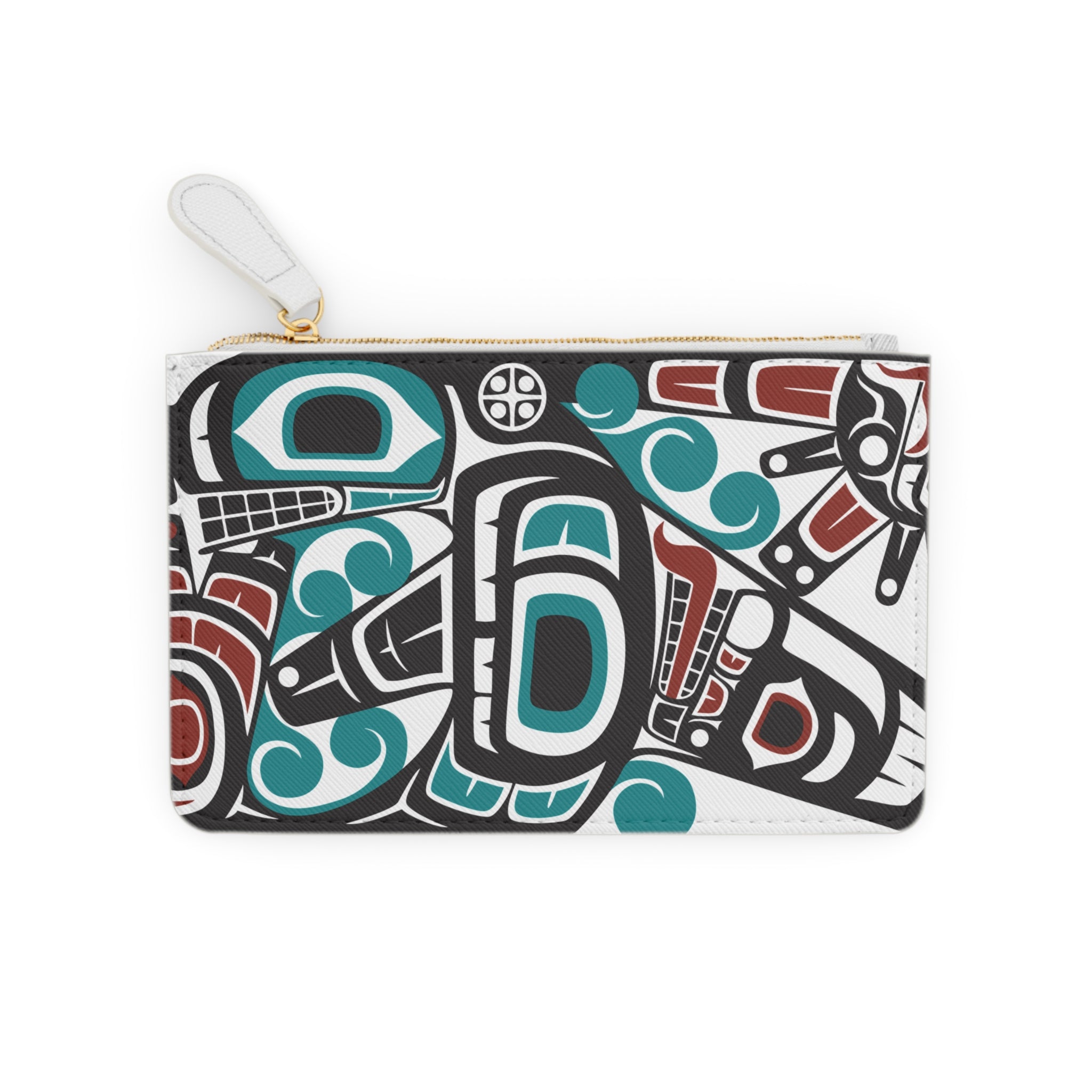 Mini Clutch Bag/Wallet - Classic Tribal Orca - Northern Spiritlines™