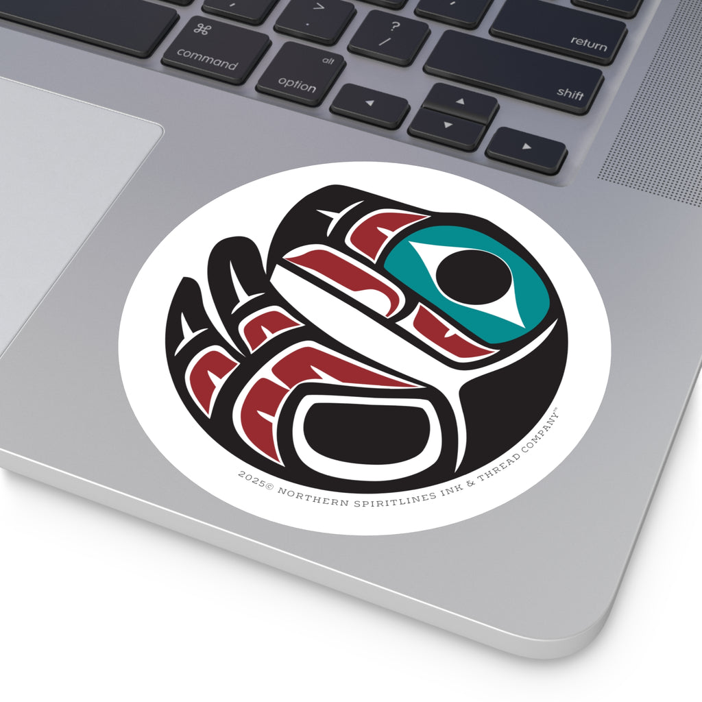Vinyl Sticker Indoor/Outdoor - Round Tribal Eagle - Northern Spiritlines™
