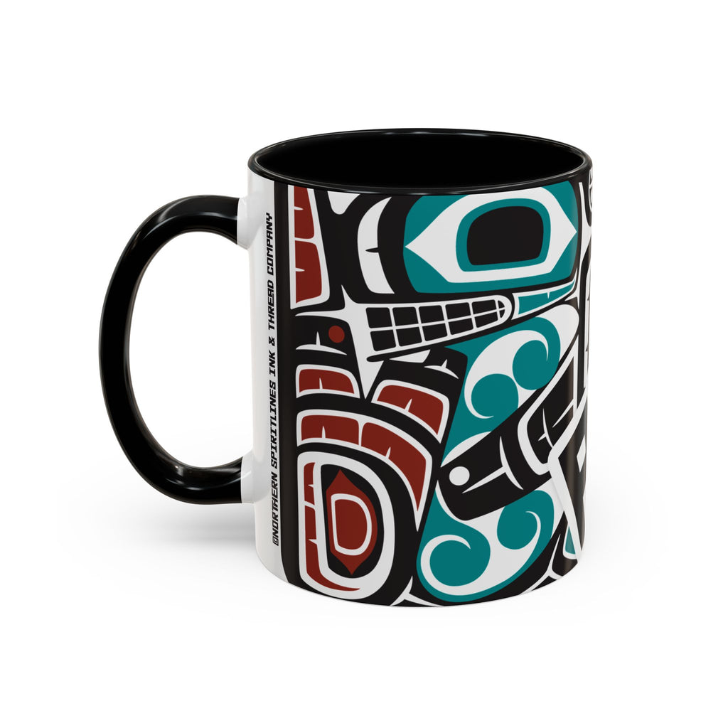 11 oz. Coffee Mug - Alaska Tribal Orca - AK State Line™ Collection