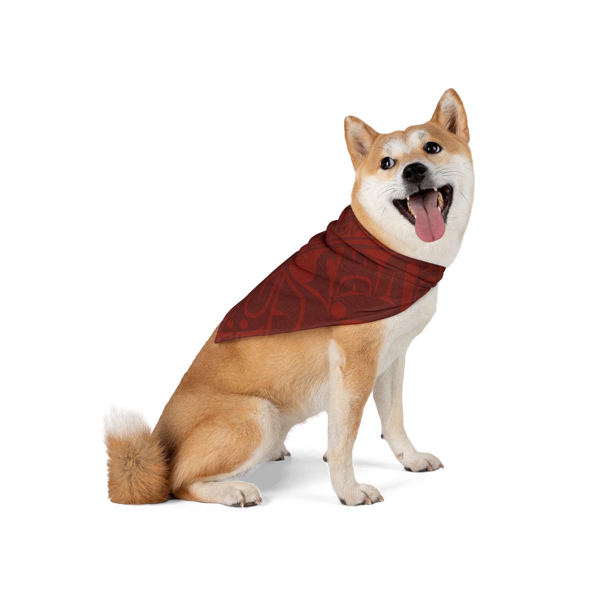 Pet Bandana - Classic Tribal Print (Red) - Northern Spiritlines™