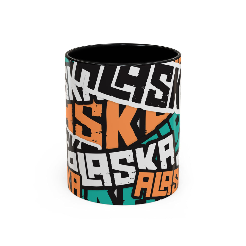 11 oz. Coffee Mug - Alaska Sticker Bomb - AK State Line™ Collection