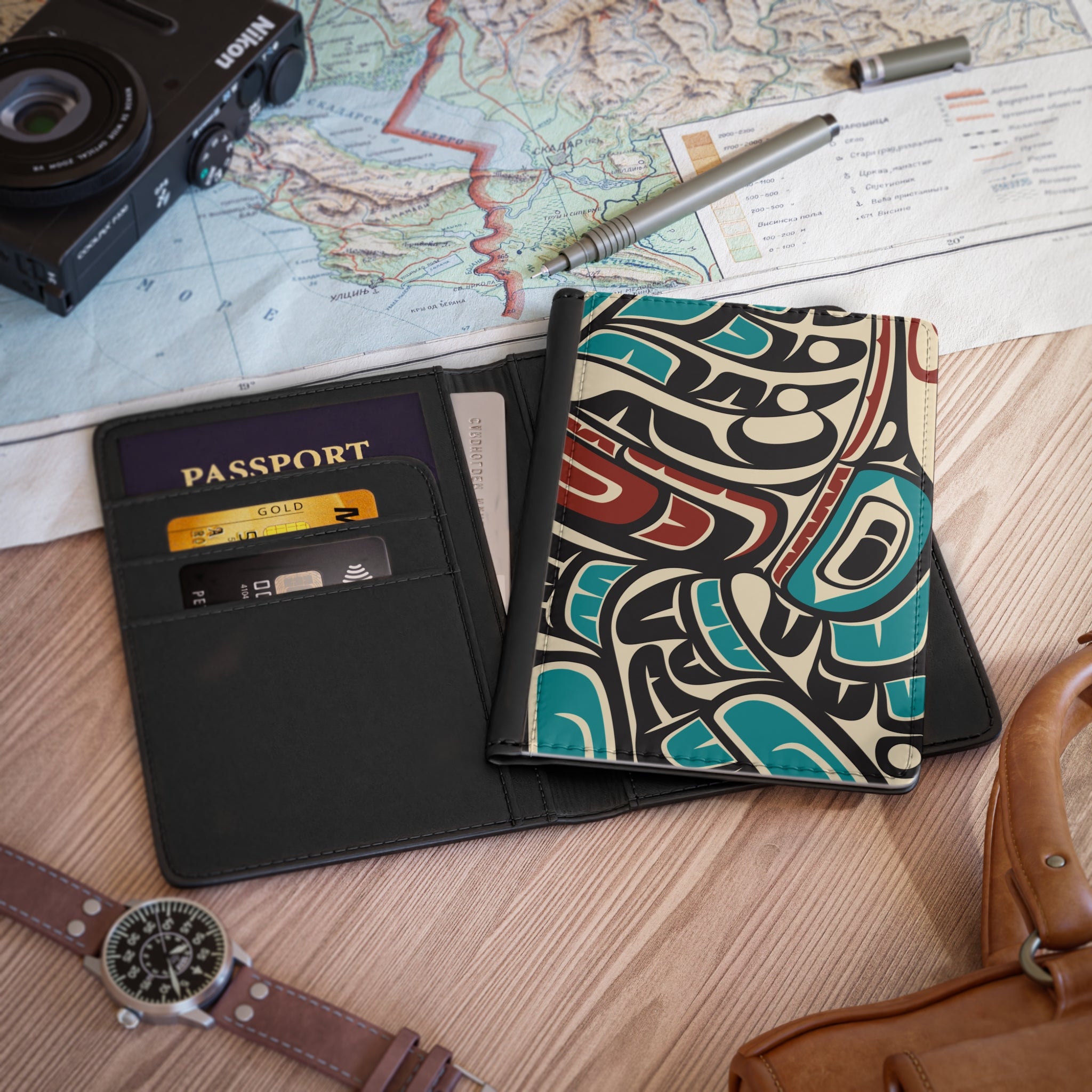 Passport Cover - Classic Tribal Hummingbird - Northern Spiritlines™