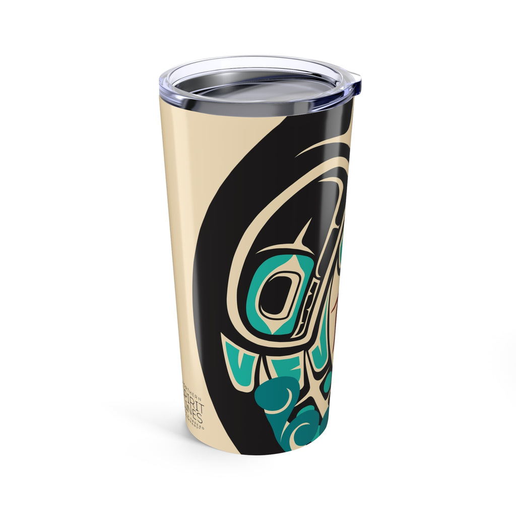 20 oz. Stainless Steel Tumbler w/ Lid - Classic Tribal Octopus Print - Northern Spiritlines™
