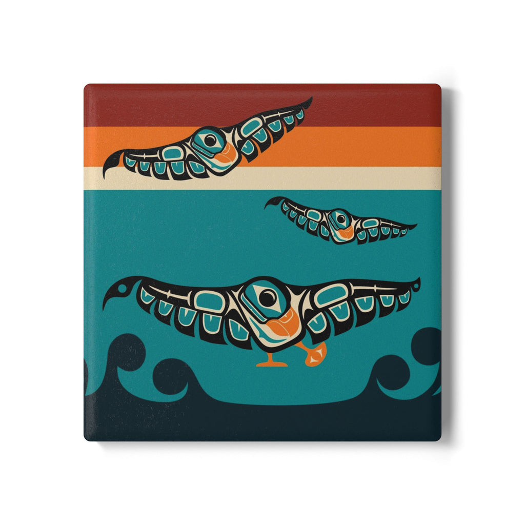 Ceramic Coaster | Classic Tribal Puffin | Signature Collection