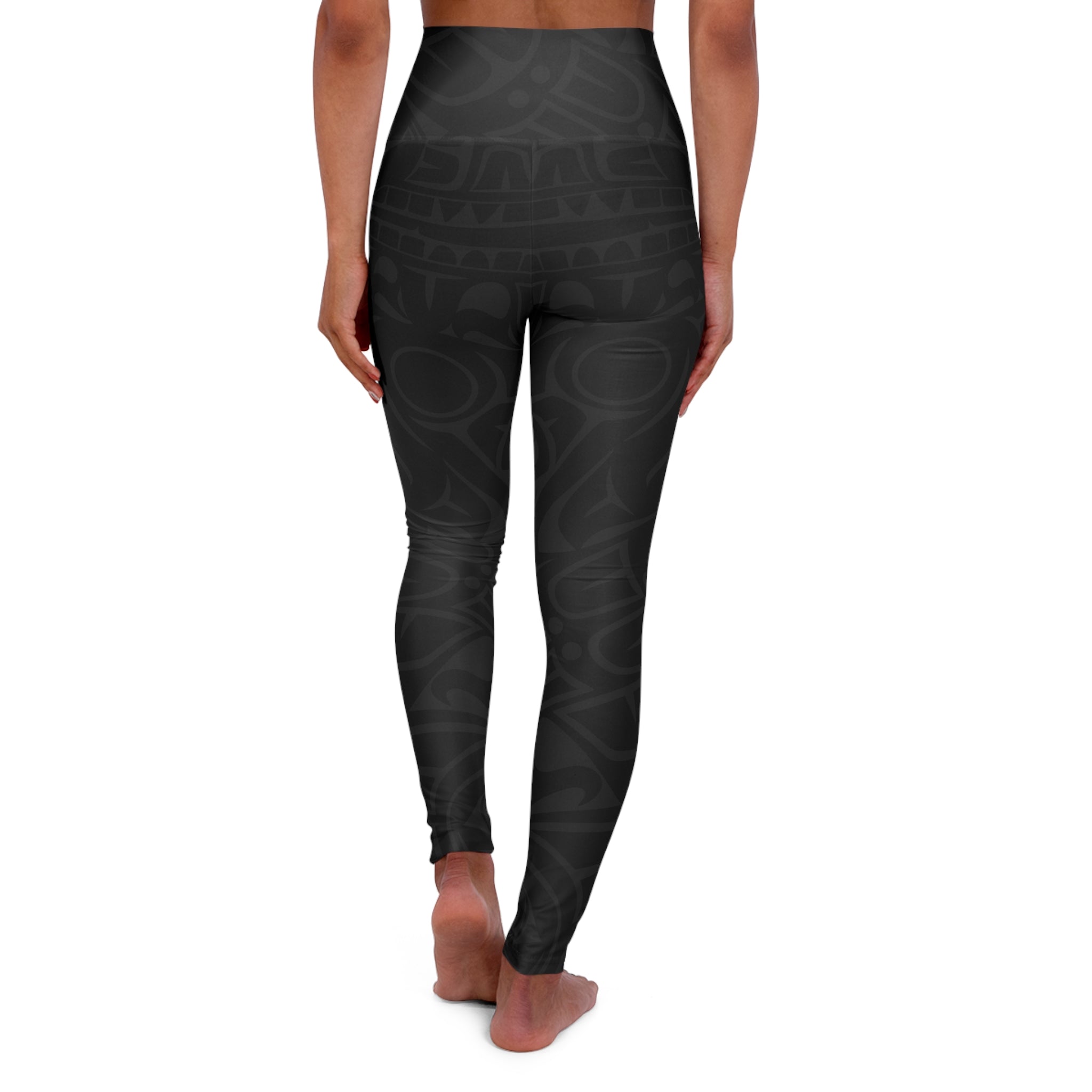 High Waisted Legging, Yoga Pant | Classic Tribal Smoky Print | Spiritline Outfitters™