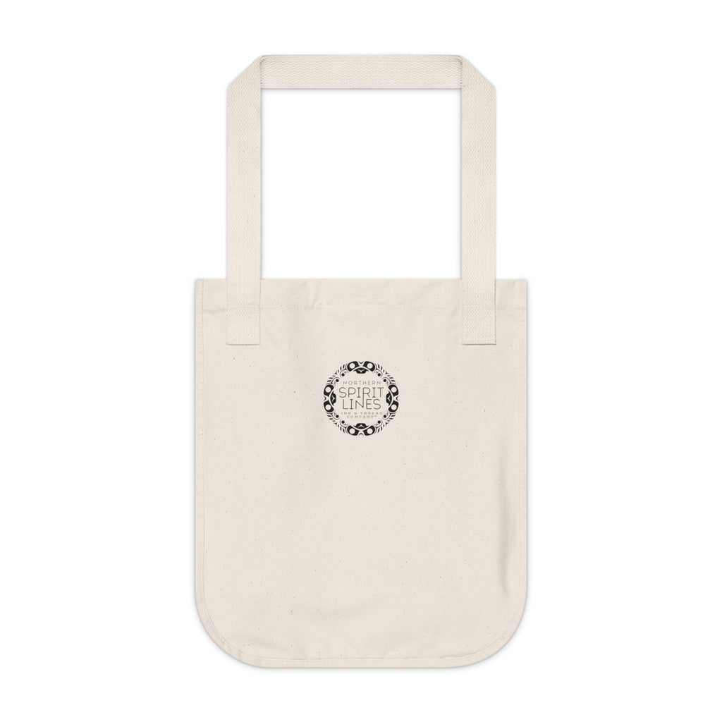 Organic Canvas Tote Bag - Classic Tribal Eagle Insignia - Northern Spiritlines™