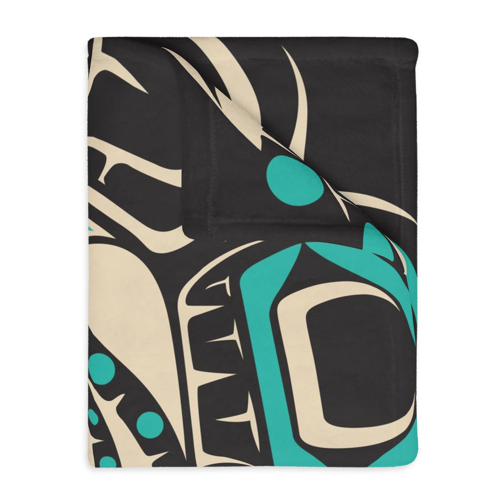 Reversible Plush Blanket - Classic Tribal Octopus - Northern Spiritlines™